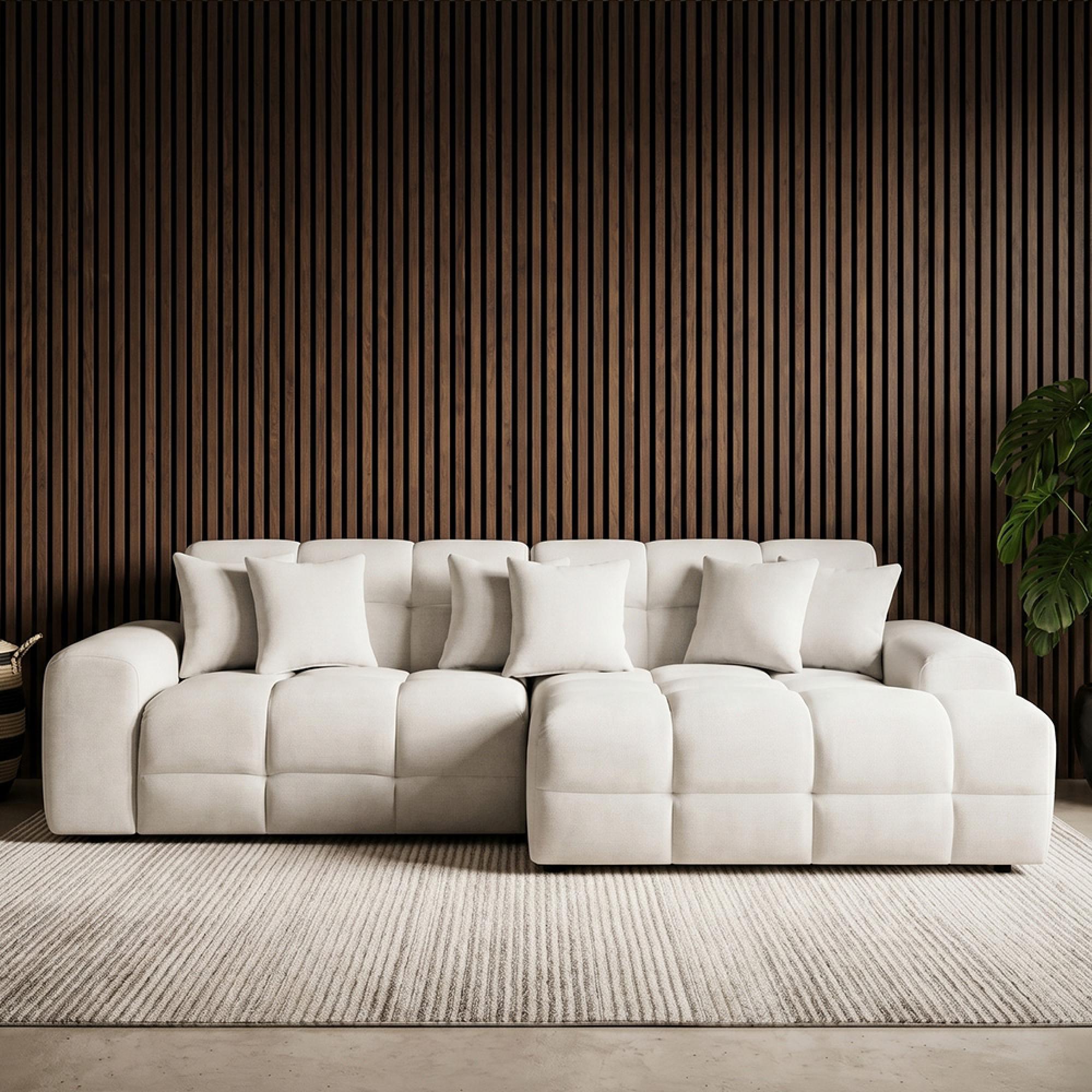 Jacob Corner Sofa - Natural Fabric - RHF