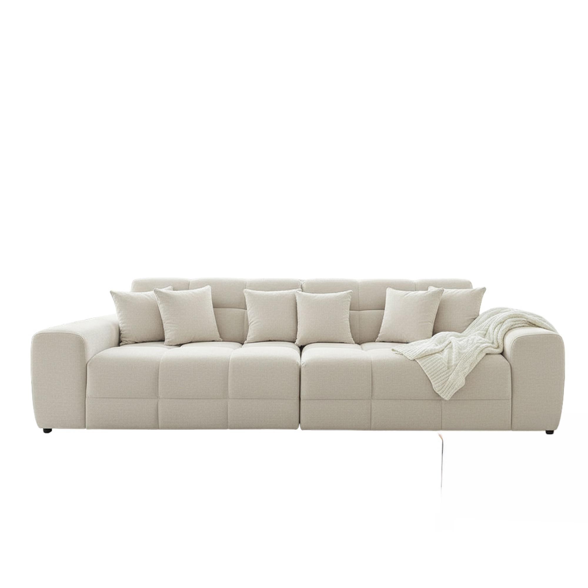 Jacob Sofa - Natural Fabric - 4 Seater
