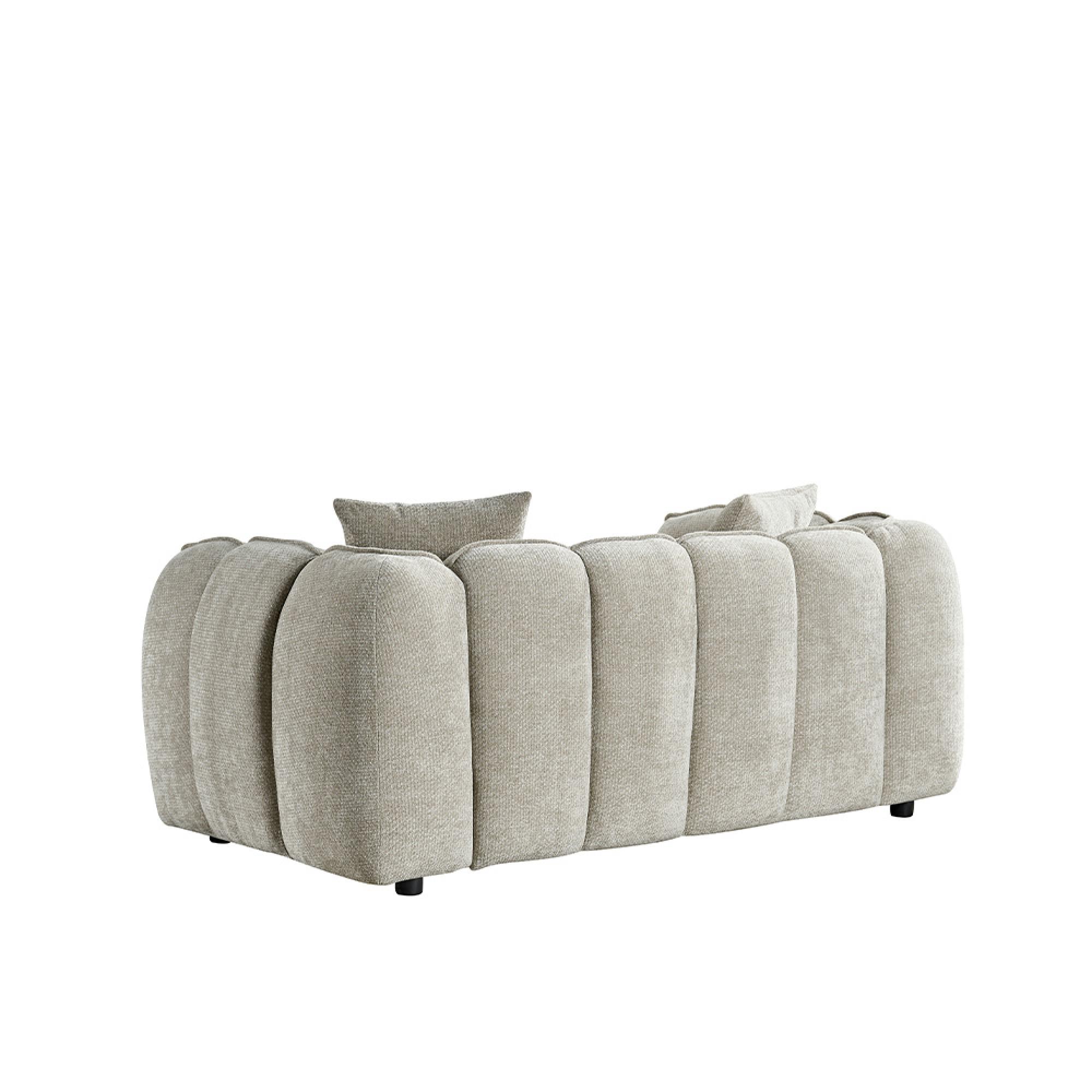 Venice Sofa - Beige Fabric - 2 Seater