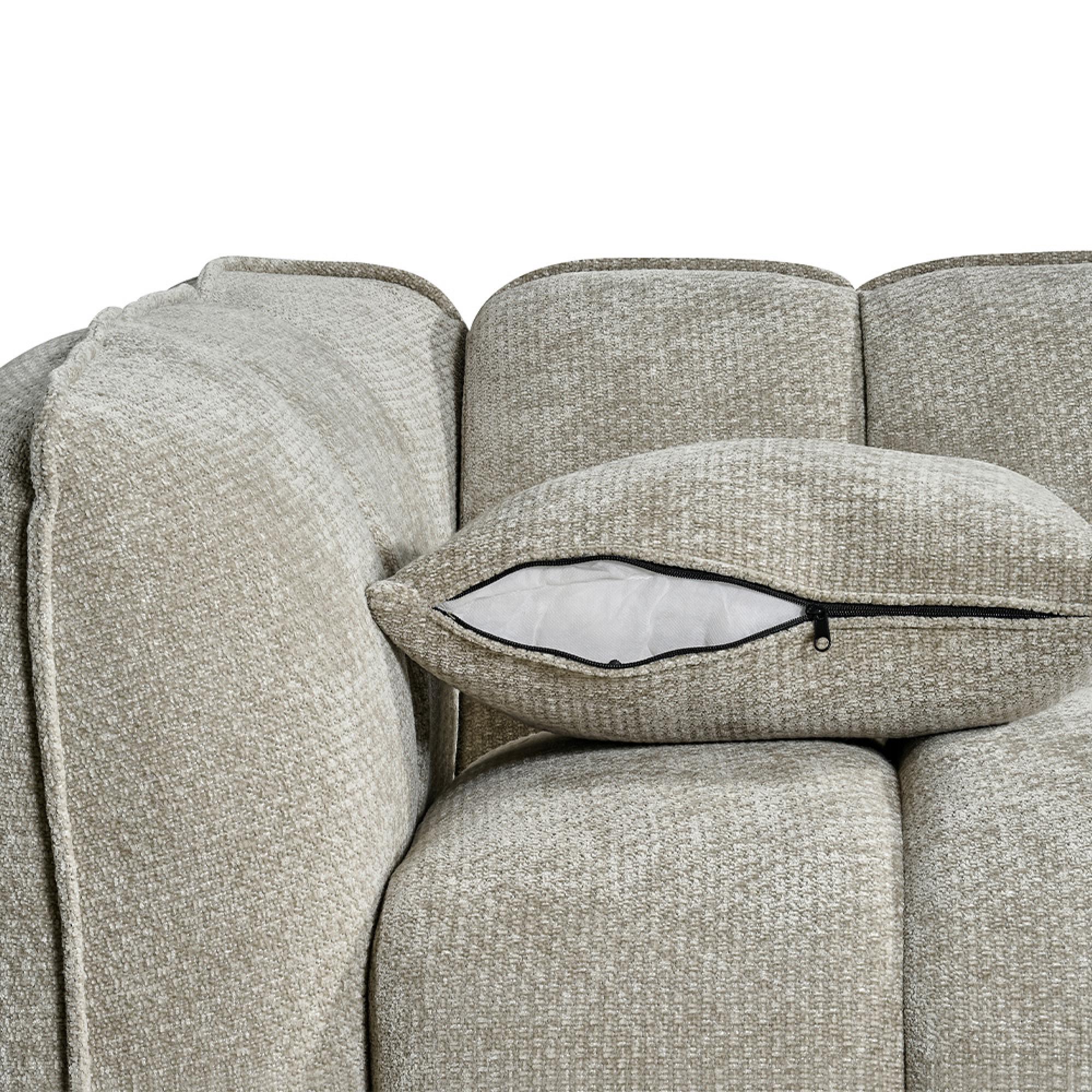 Venice Sofa - Beige Fabric - 2 Seater