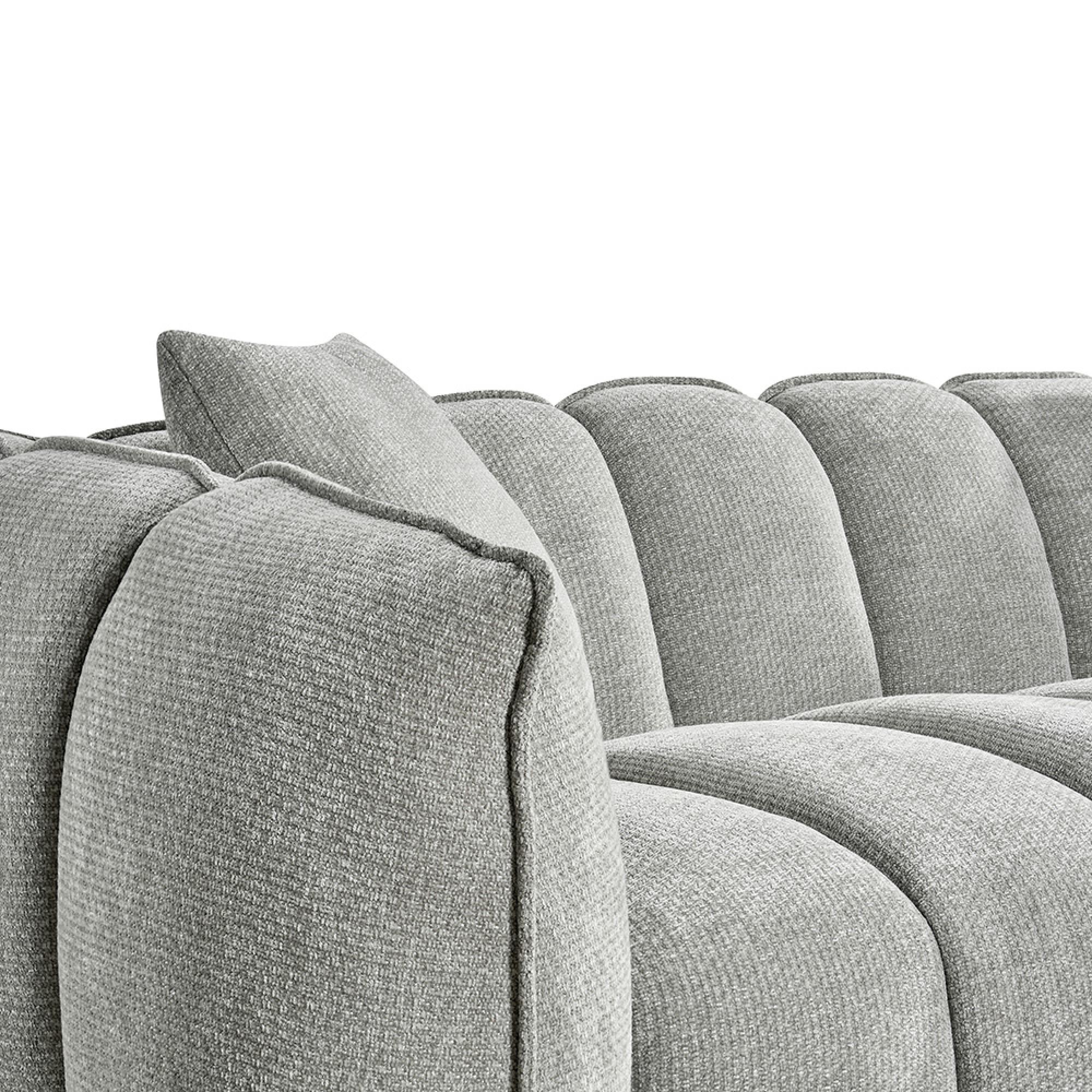 Venice Sofa - Grey Fabric - 2 Seater