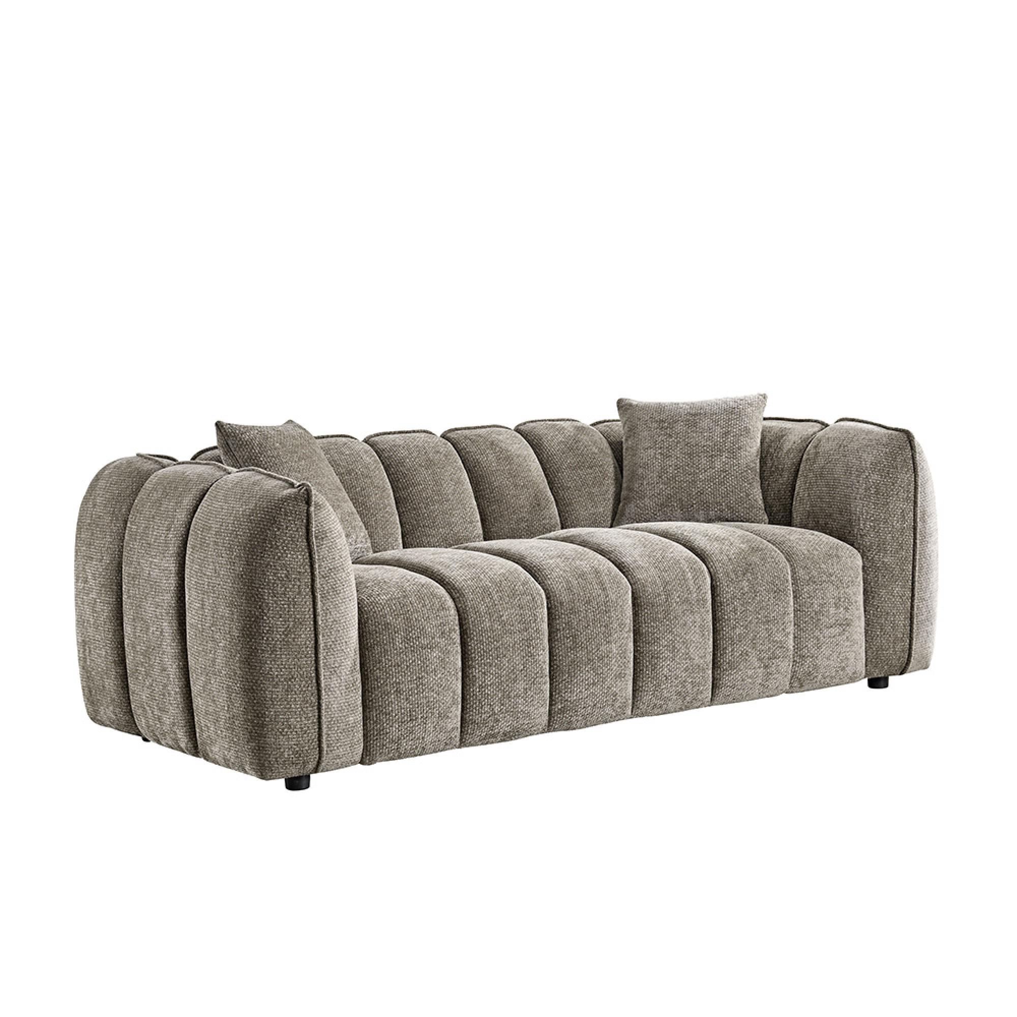 Venice Sofa Set - Mocha Fabric - 3+1+1 Seater
