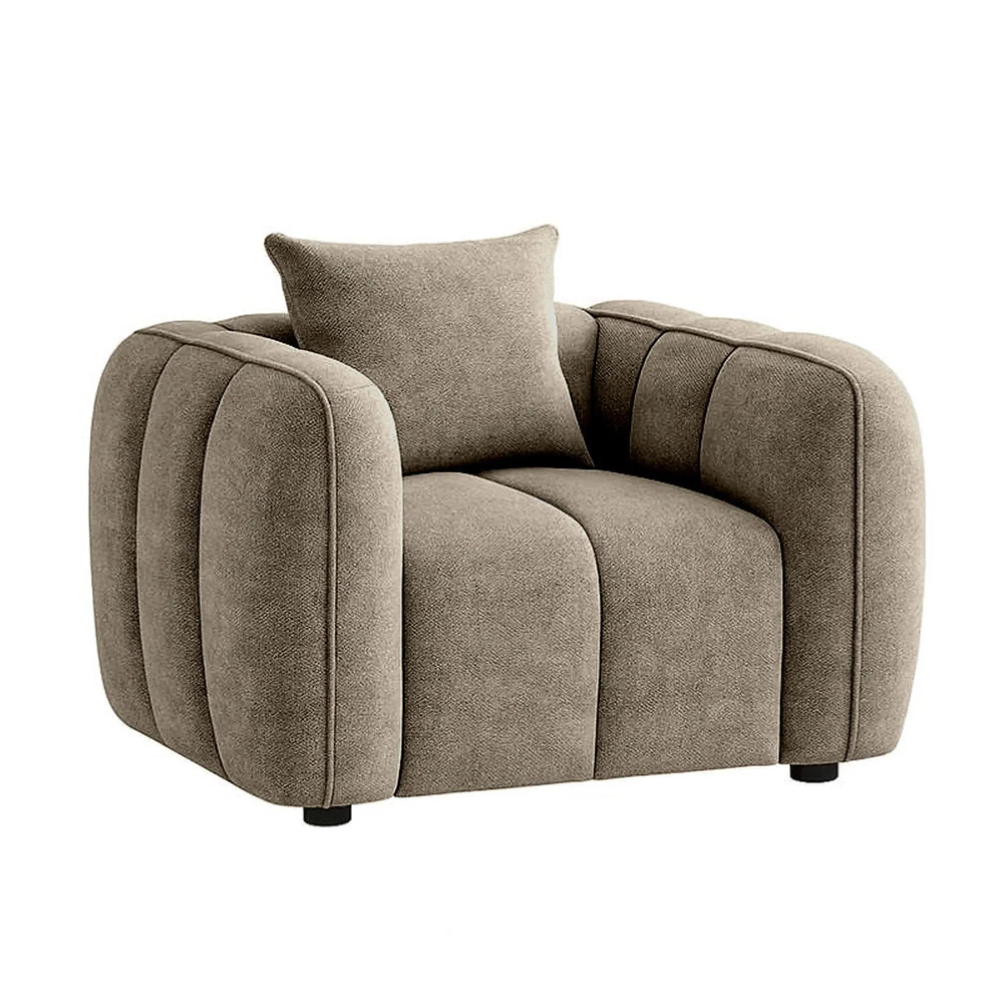 Venice Sofa Set - Mocha Fabric - 3+2+1 Seater