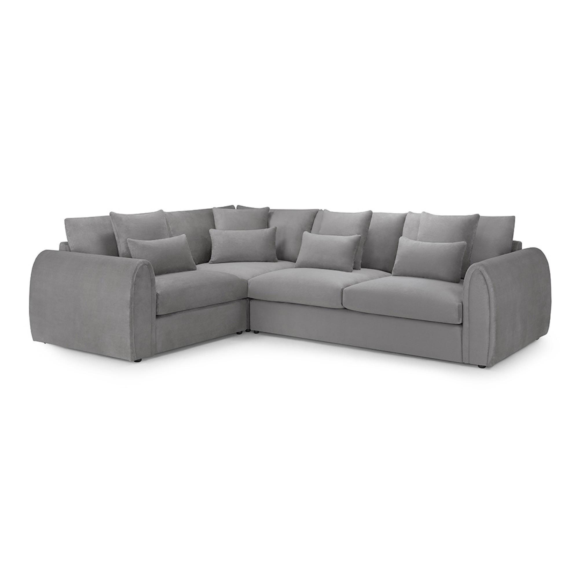 Mirabel Corner Sofa - Grey Fabric - LHF