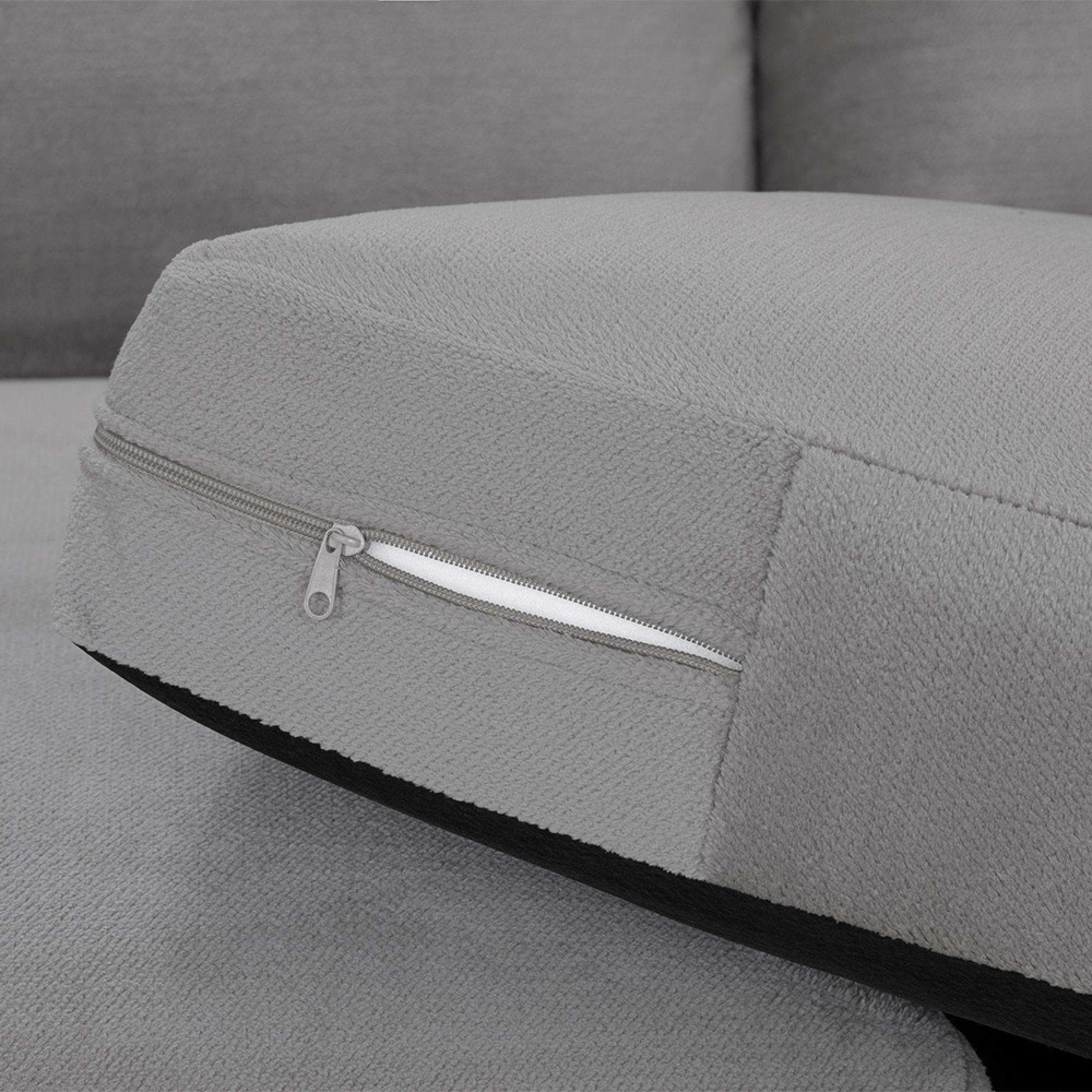 Mirabel Corner Sofa - Grey Fabric - LHF