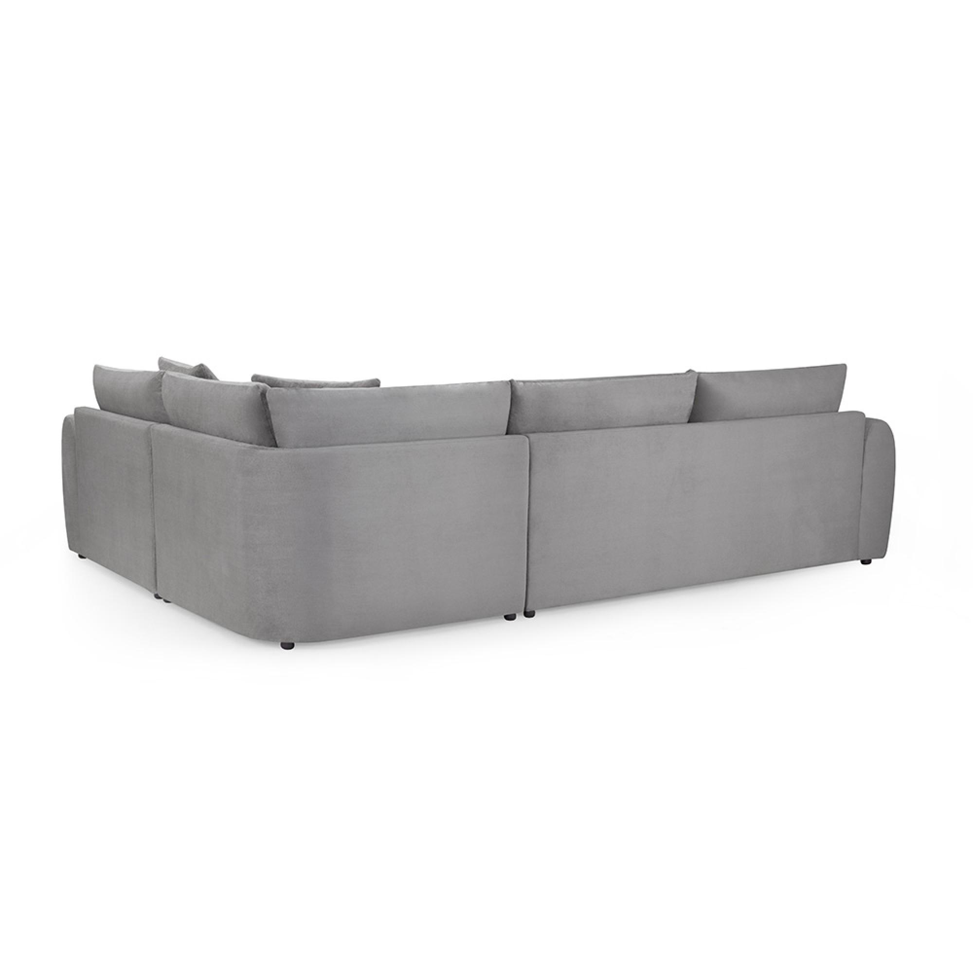 Mirabel Corner Sofa - Grey Fabric - RHF