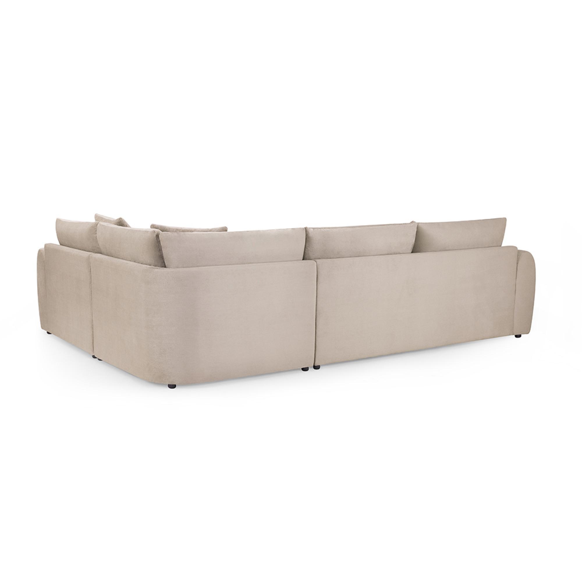Mirabel Corner Sofa - Mocha Fabric - RHF