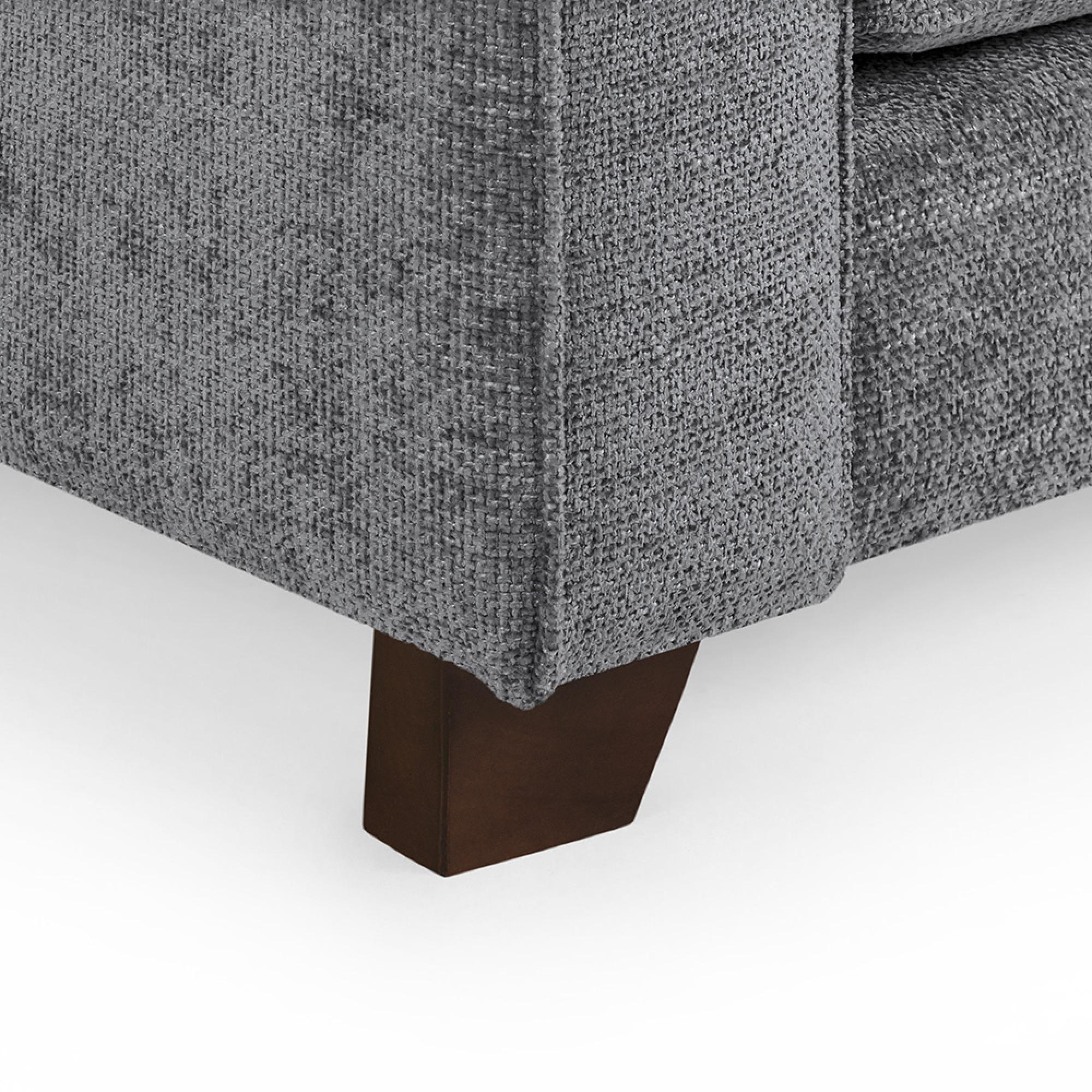 Nebraska Armchair - Slate Grey Fabric
