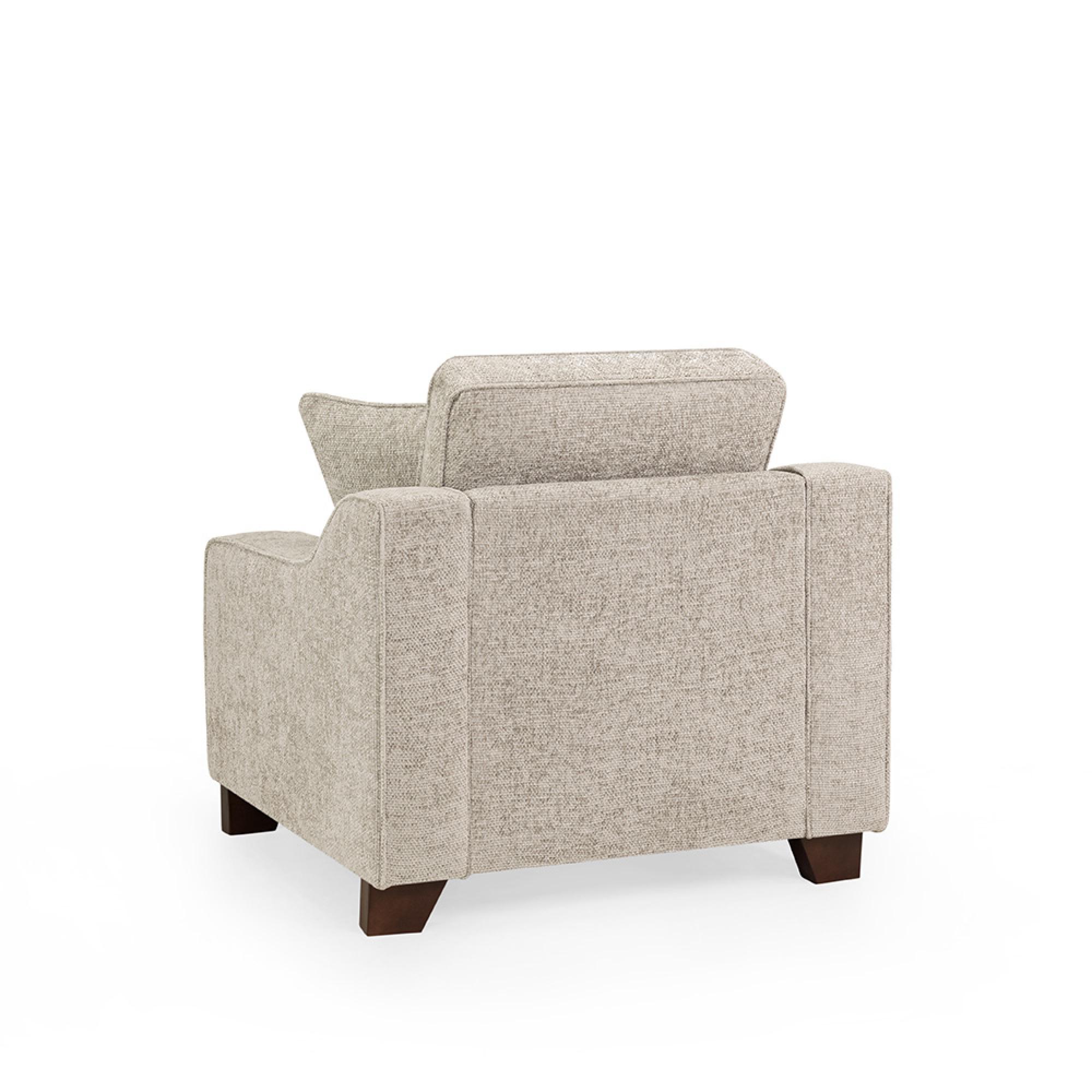 Nebraska Sofa Set - Beige Fabric - 3+1+1 Seater