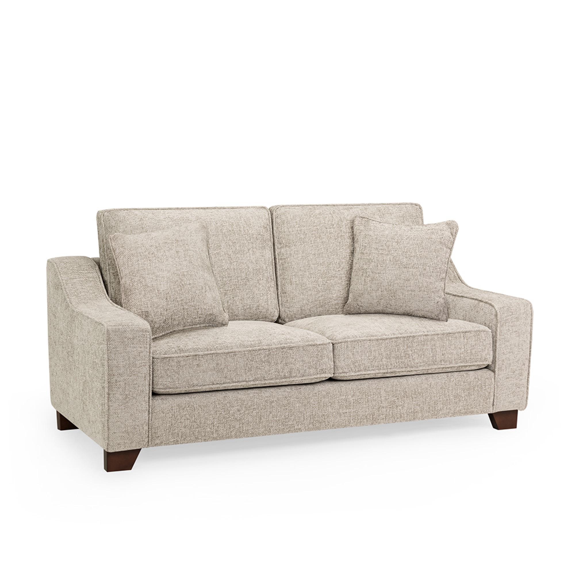 Nebraska Sofa Set - Beige Fabric - 3+2+1 Seater