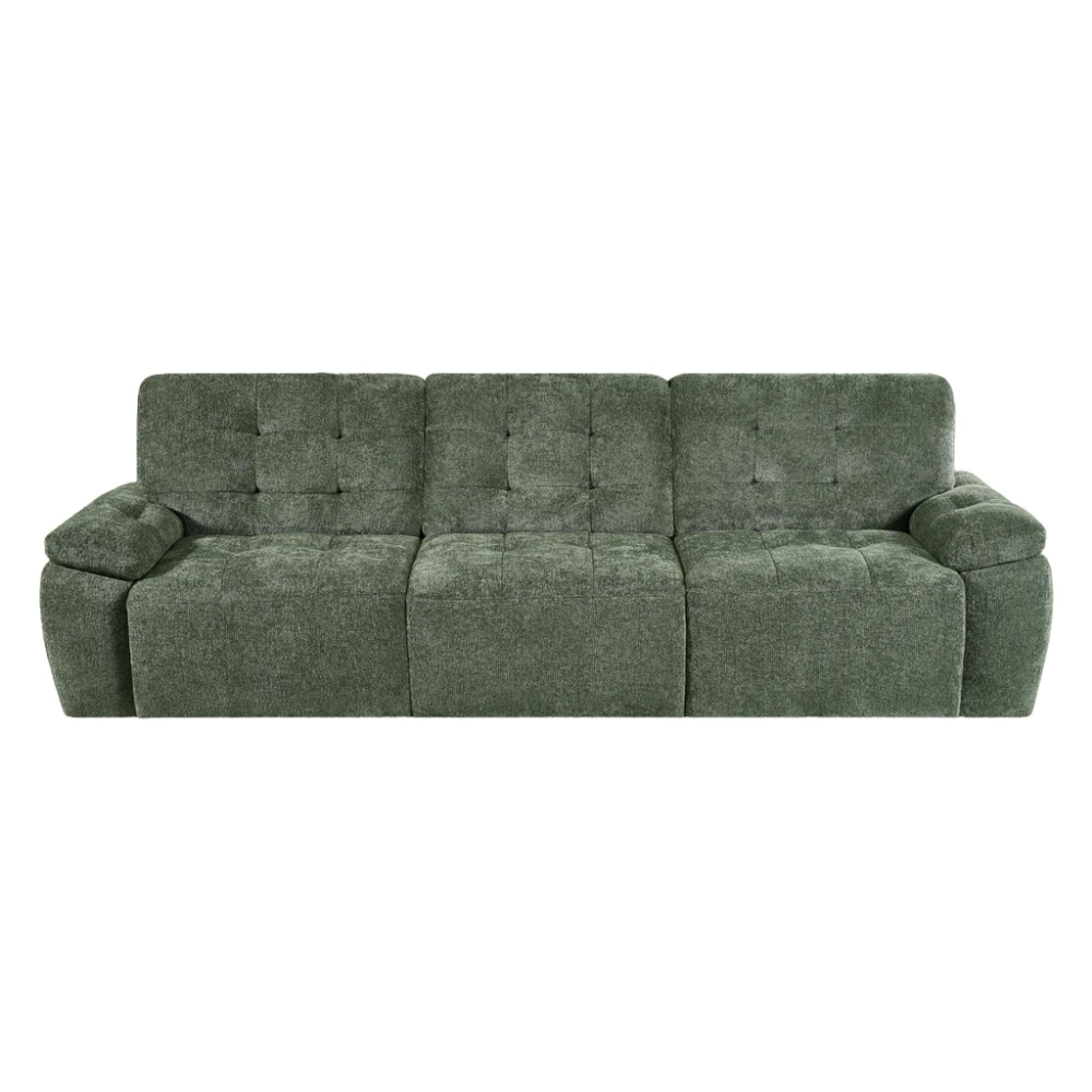 Dallas Electric Recliner Sofa Bed - Green - 3 Seater - Pull Out
