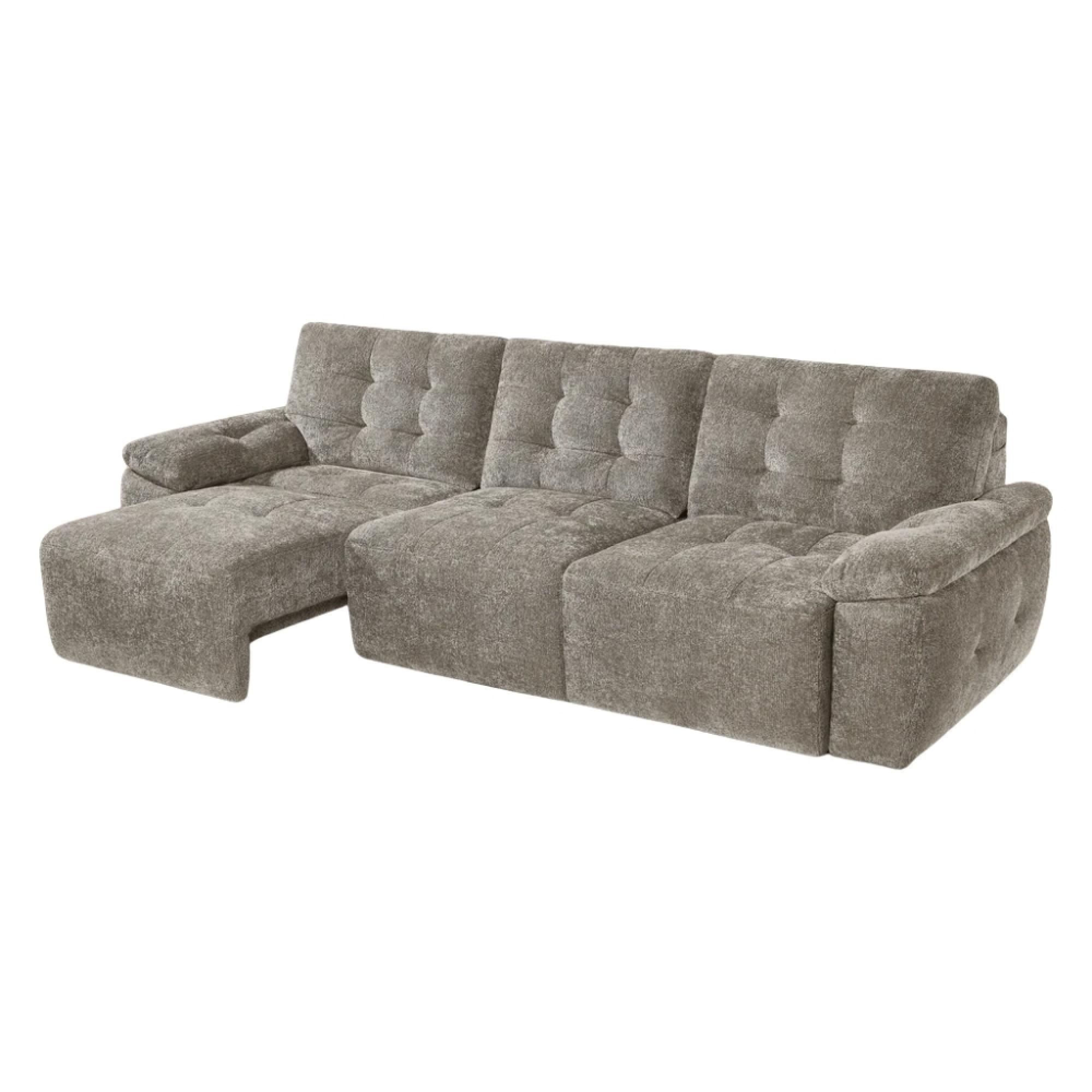Dallas Electric Recliner Sofa Bed - Mushroom - 3 Seater - Pull Out