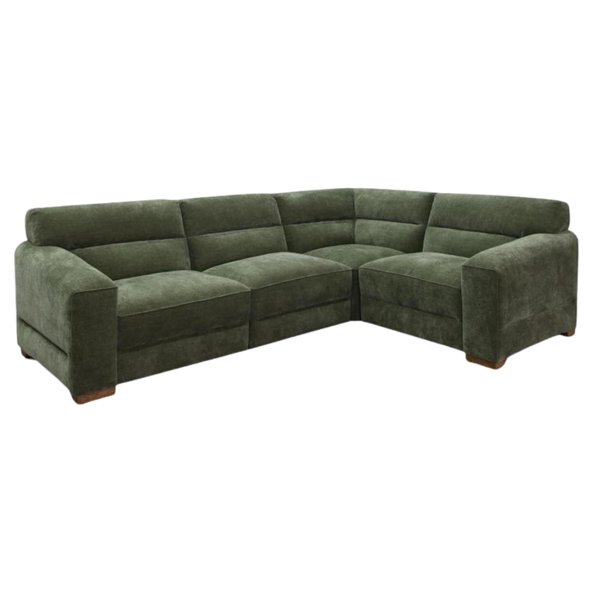 Chicago Universal Corner Sofa - Green Fabric