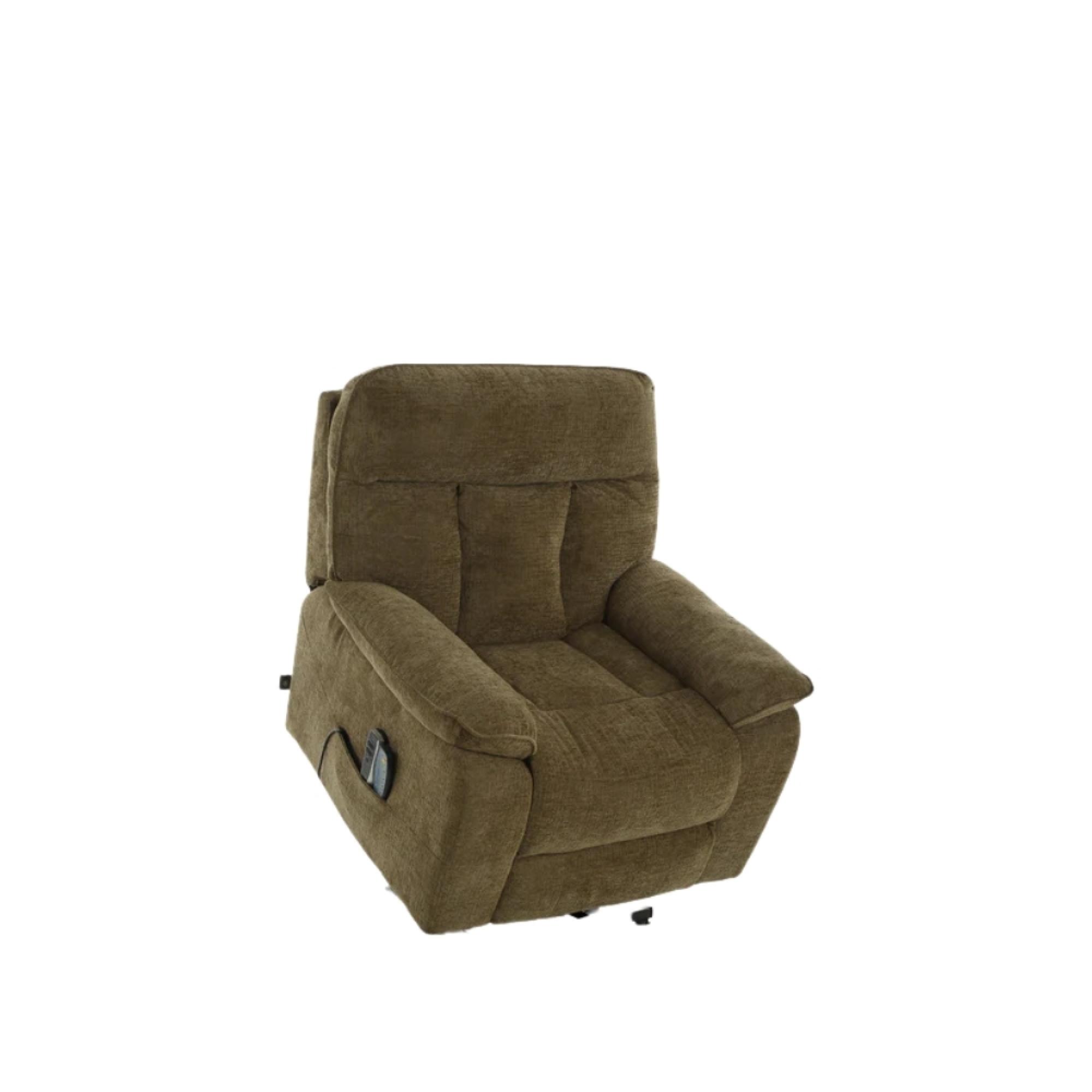 Cornwall Rise Recliner Armchair - Brown Fabric