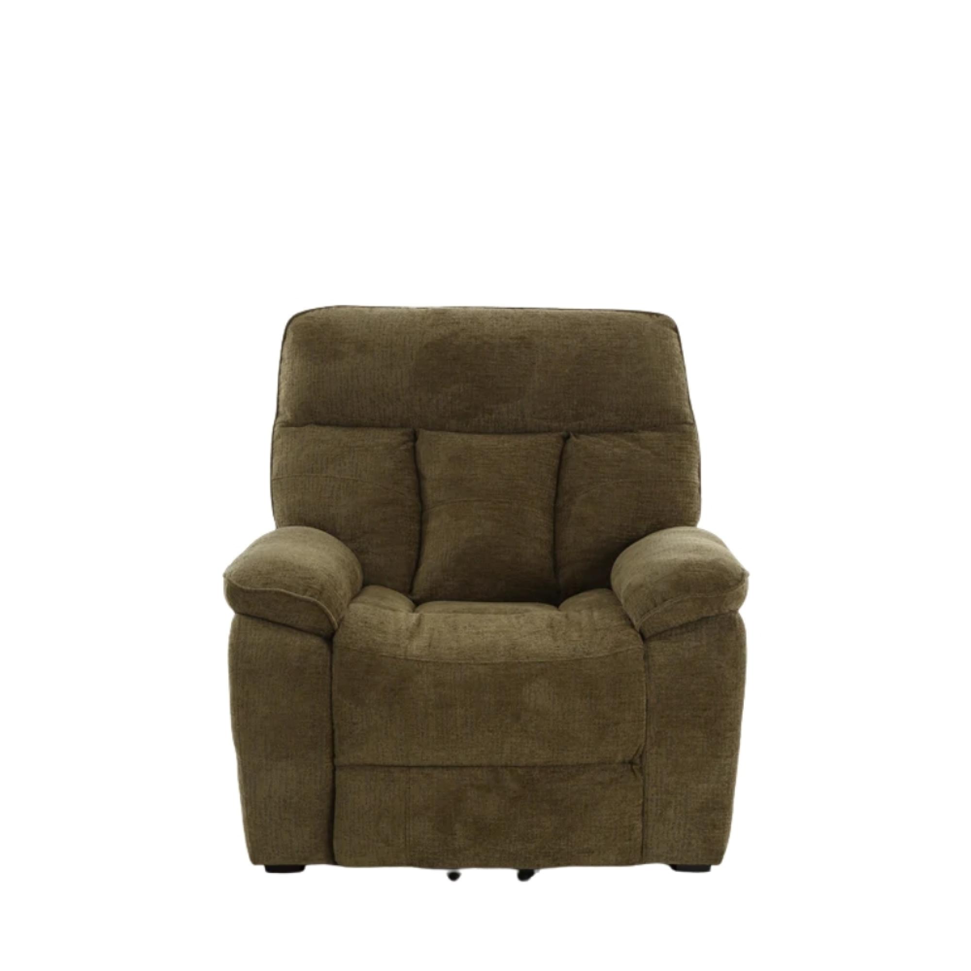 Cornwall Rise Recliner Armchair - Brown Fabric
