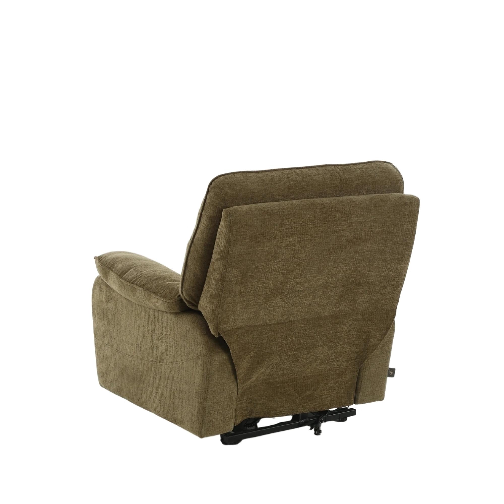 Cornwall Rise Recliner Armchair - Brown Fabric