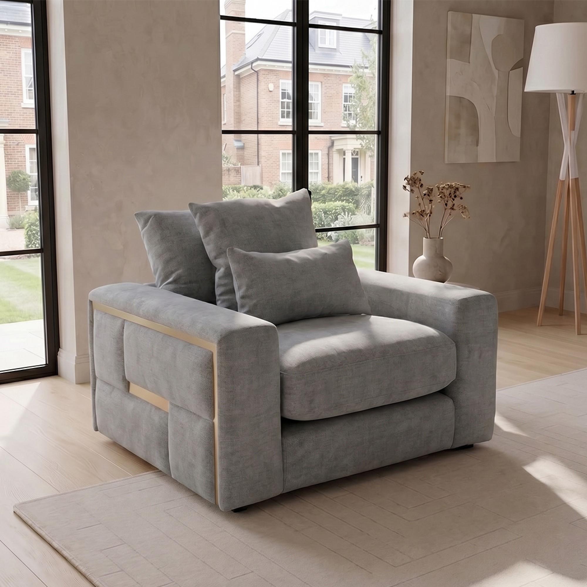 Jupiter Armchair - Grey Fabric