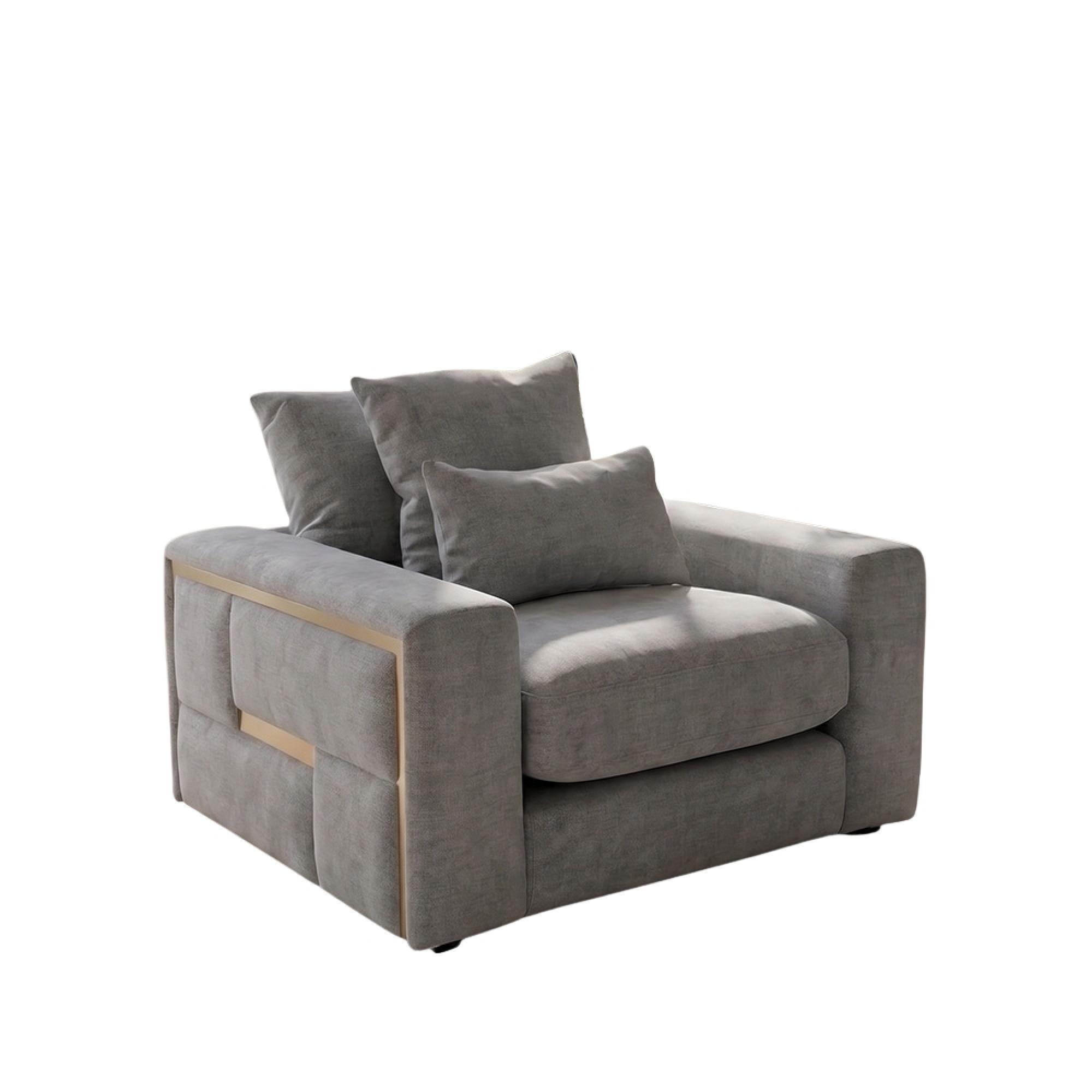 Jupiter Armchair - Grey Fabric