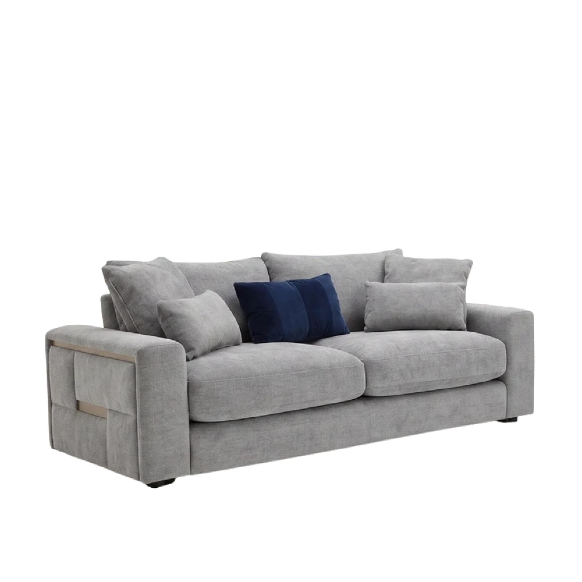 Jupiter Sofa - Grey Fabric - 3+2 Seater