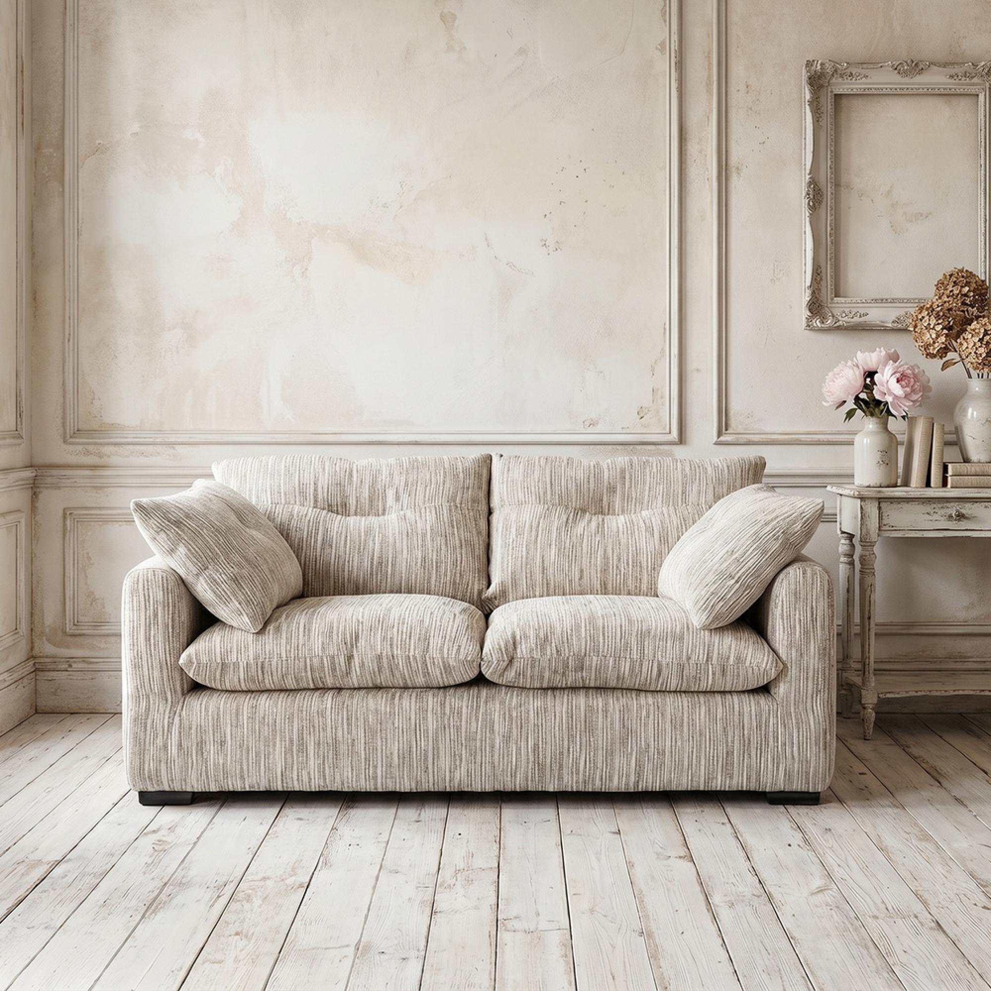 Quetta Sofa - Grey Fabric - 2 Seater
