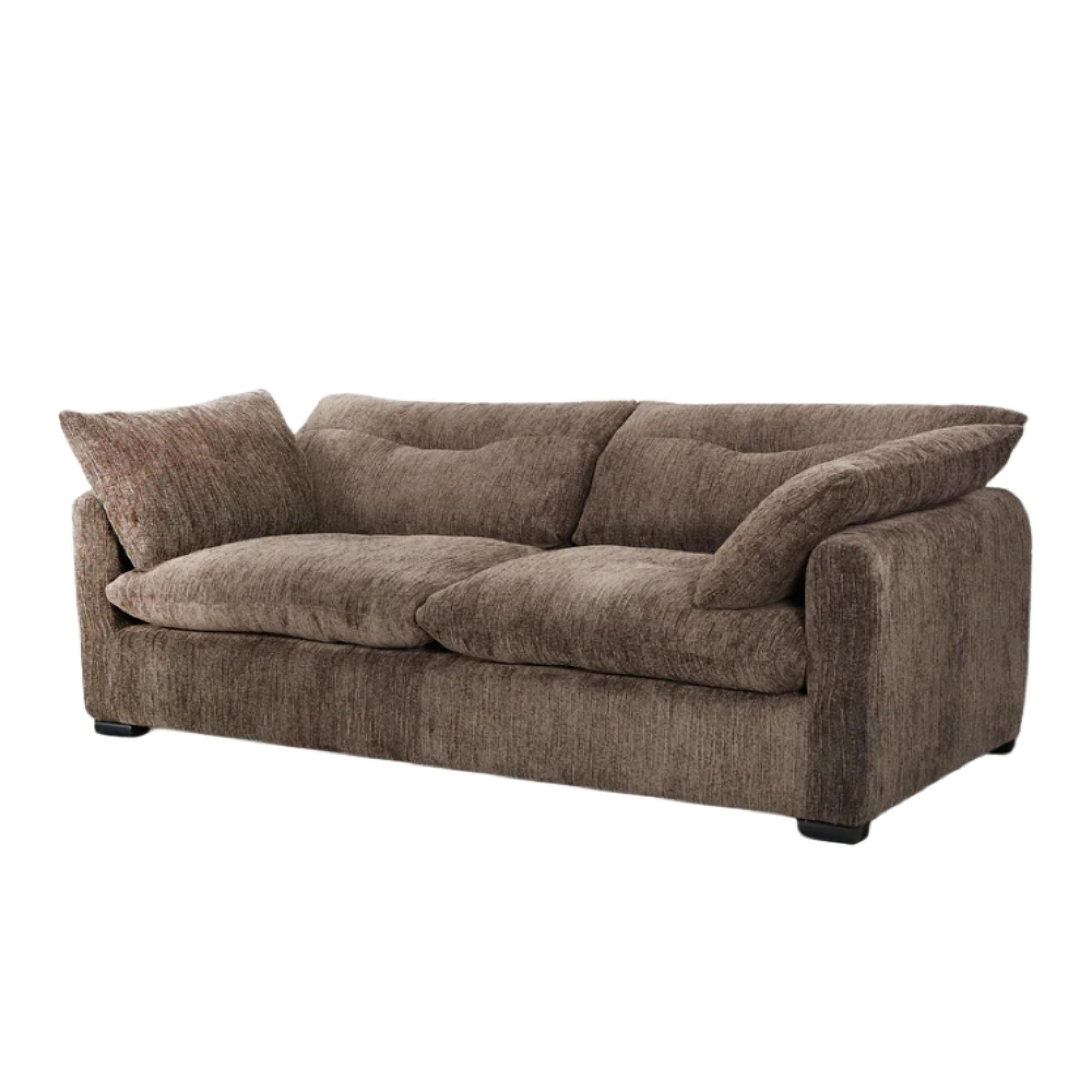 Quetta Sofa - Brown Fabric - 3+2 Seater