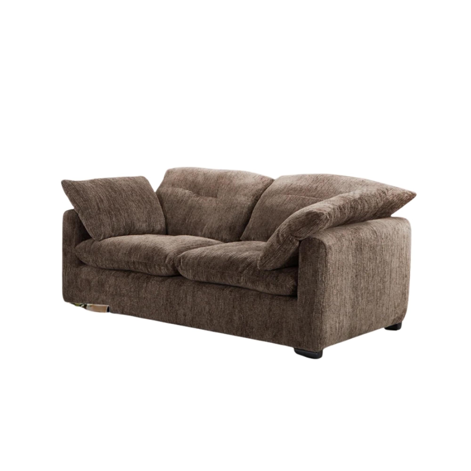 Quetta Sofa - Brown Fabric - 3+2 Seater