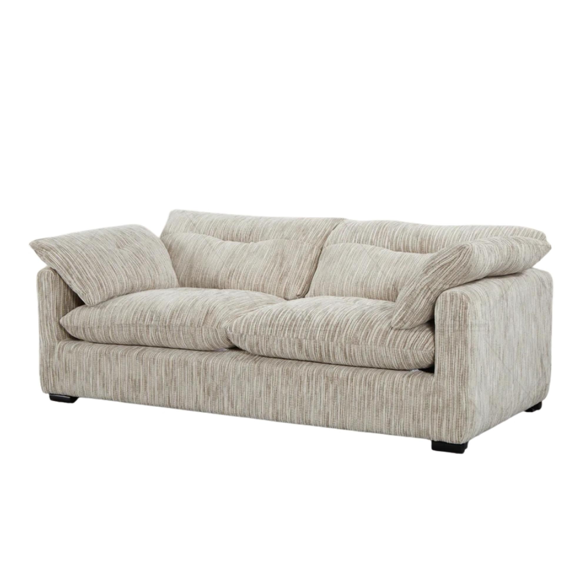 Quetta Sofa - Grey Fabric - 3+2 Seater