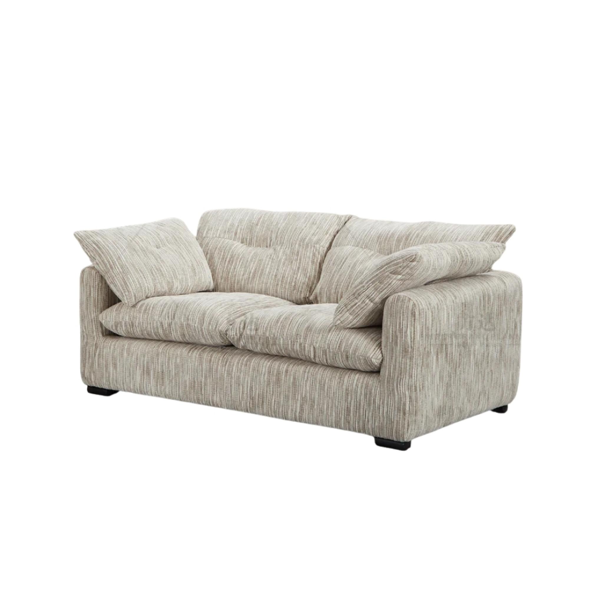 Quetta Sofa - Grey Fabric - 3+2 Seater