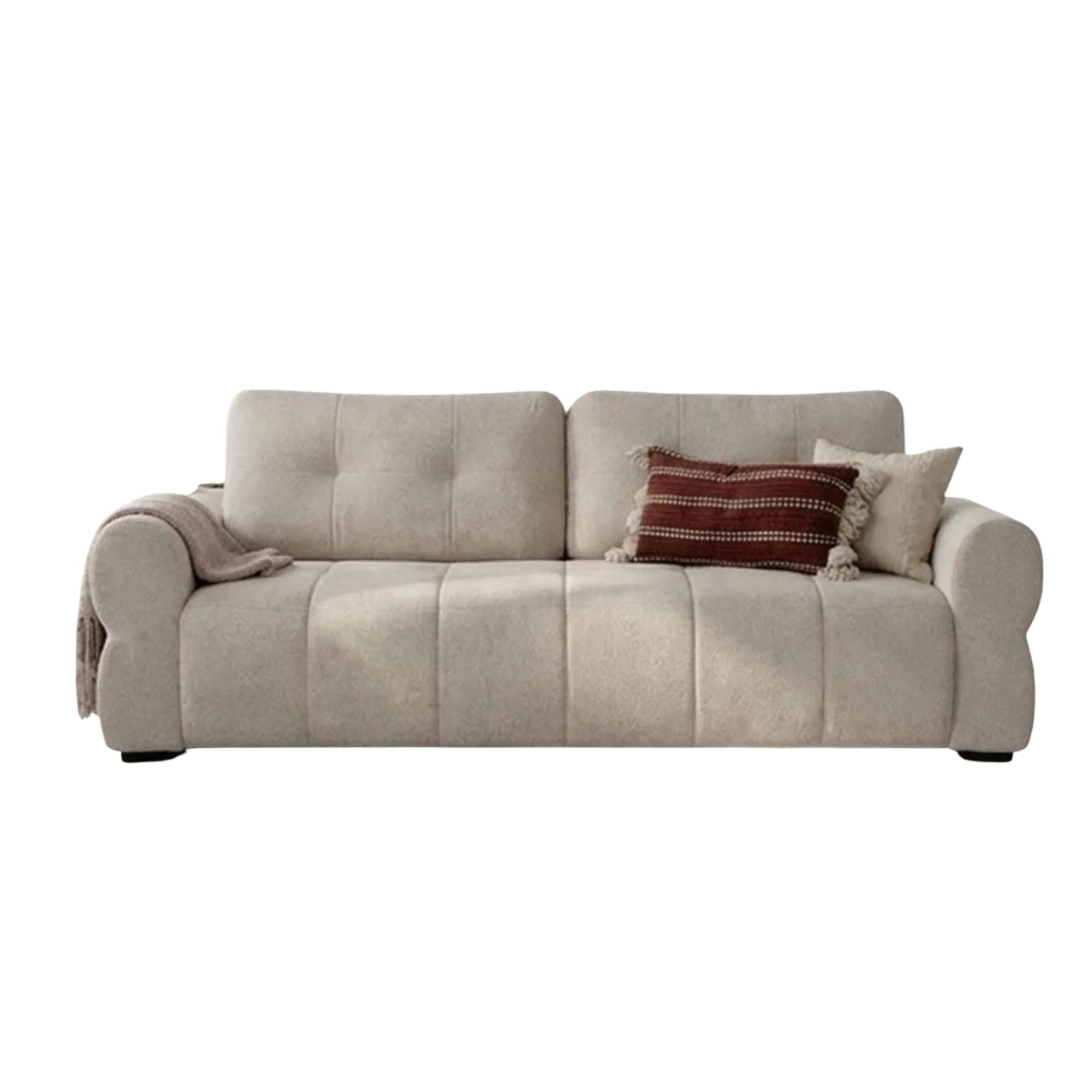 San Marino Sofa - Beige Fabric - 3+2 Seater