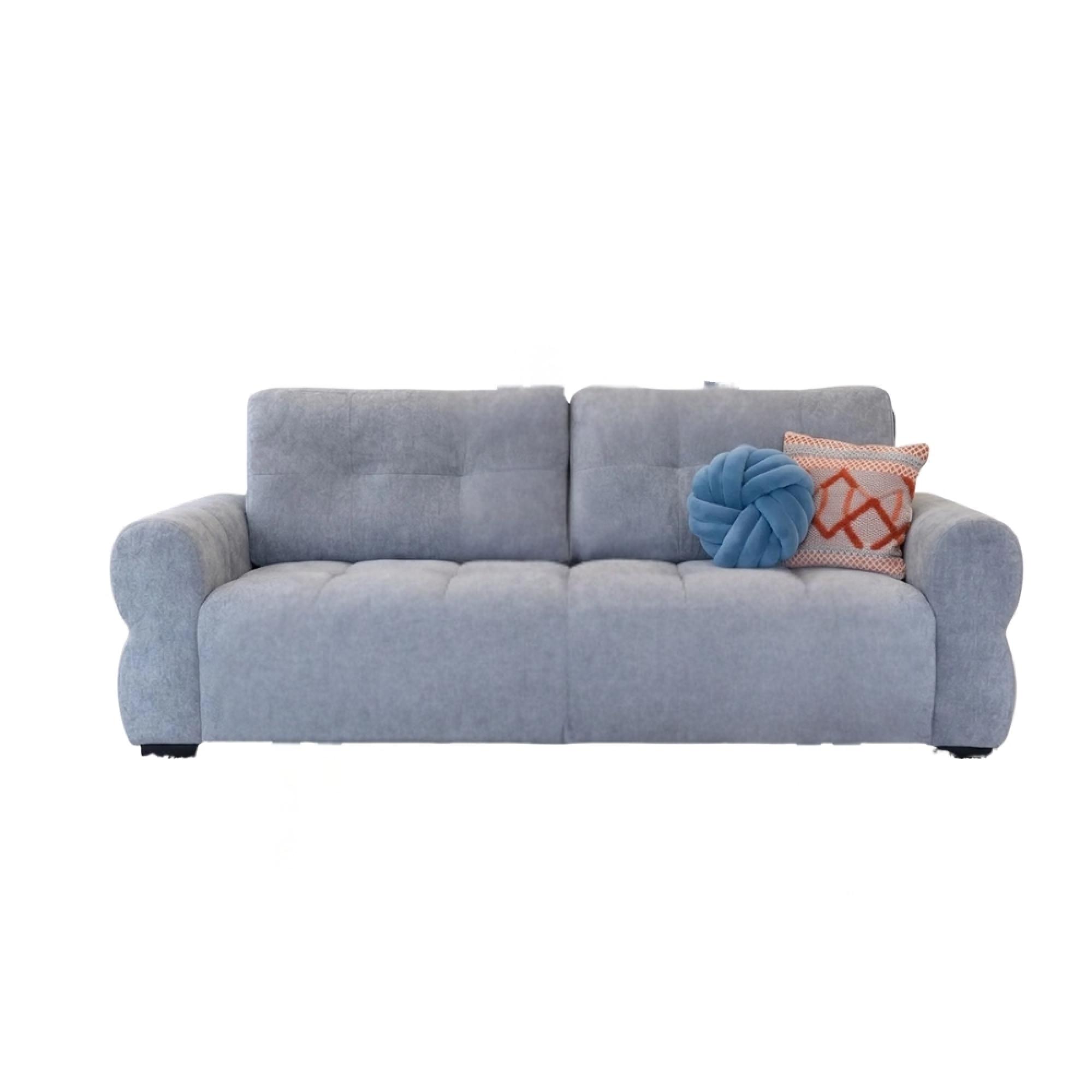 San Marino Sofa - Grey Fabric - 2 Seater