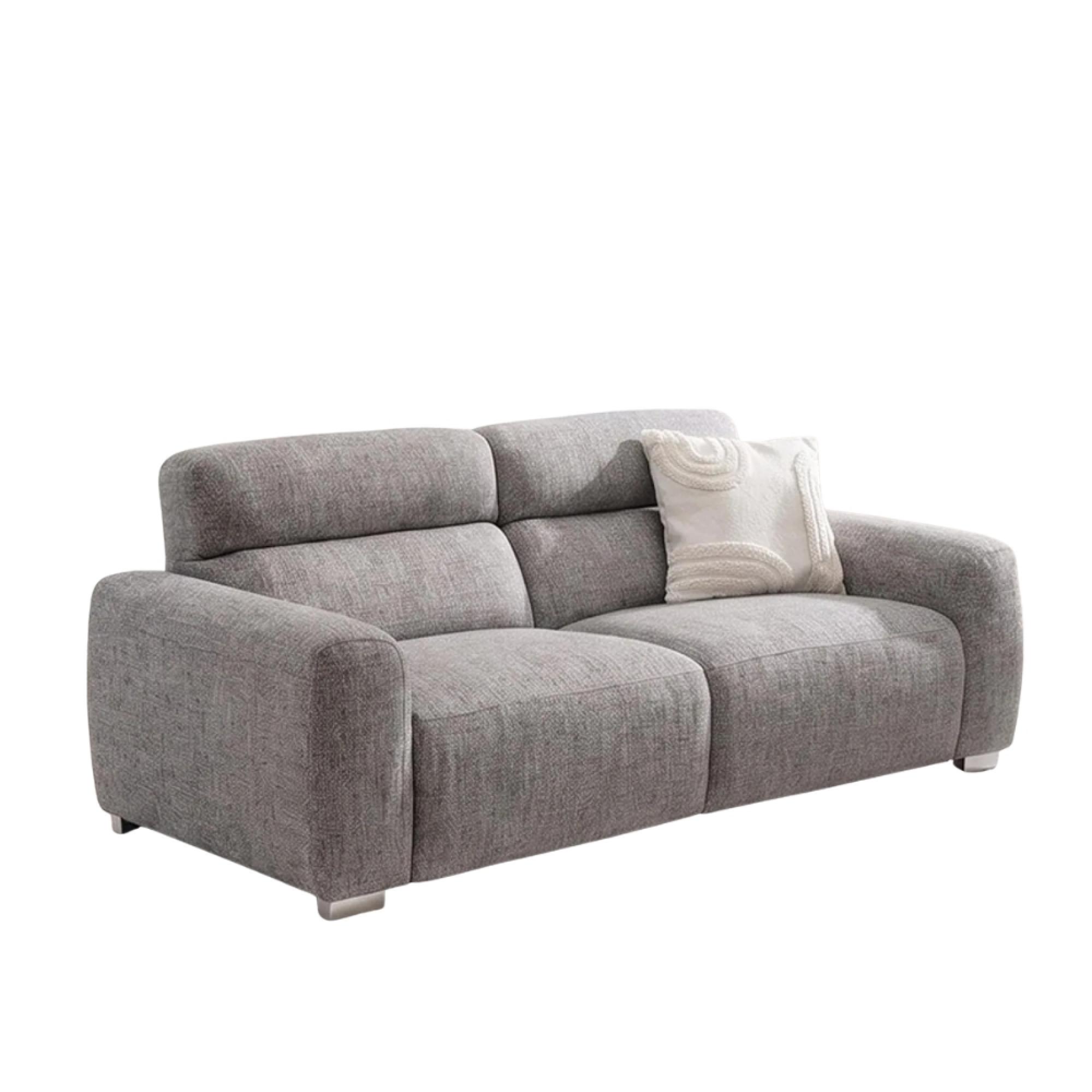 Toronto Electric Recliner Sofa - Beige Fabric - 3 Seater