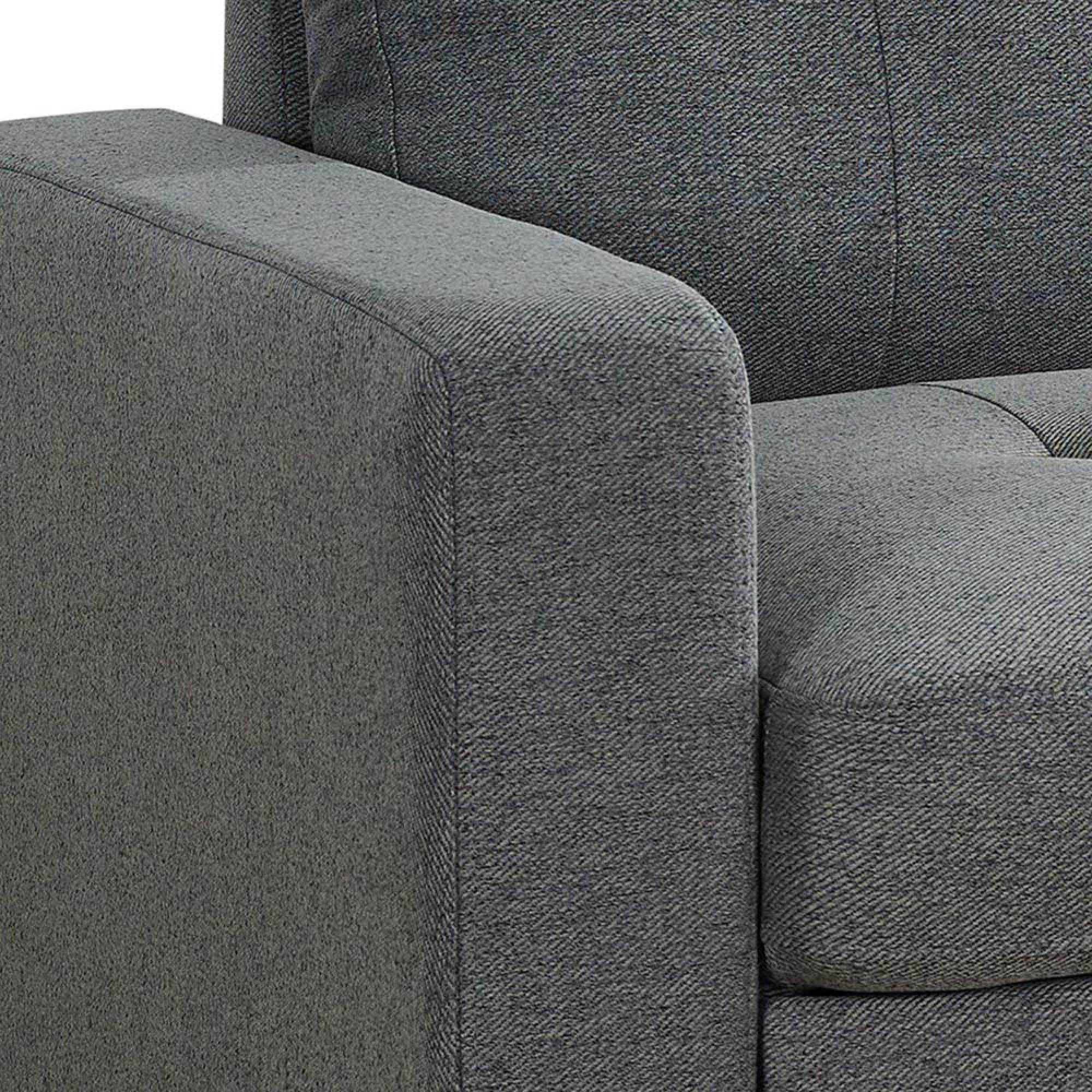 Alder Universal Corner Sofa Bed - Grey Fabric - Pull Out