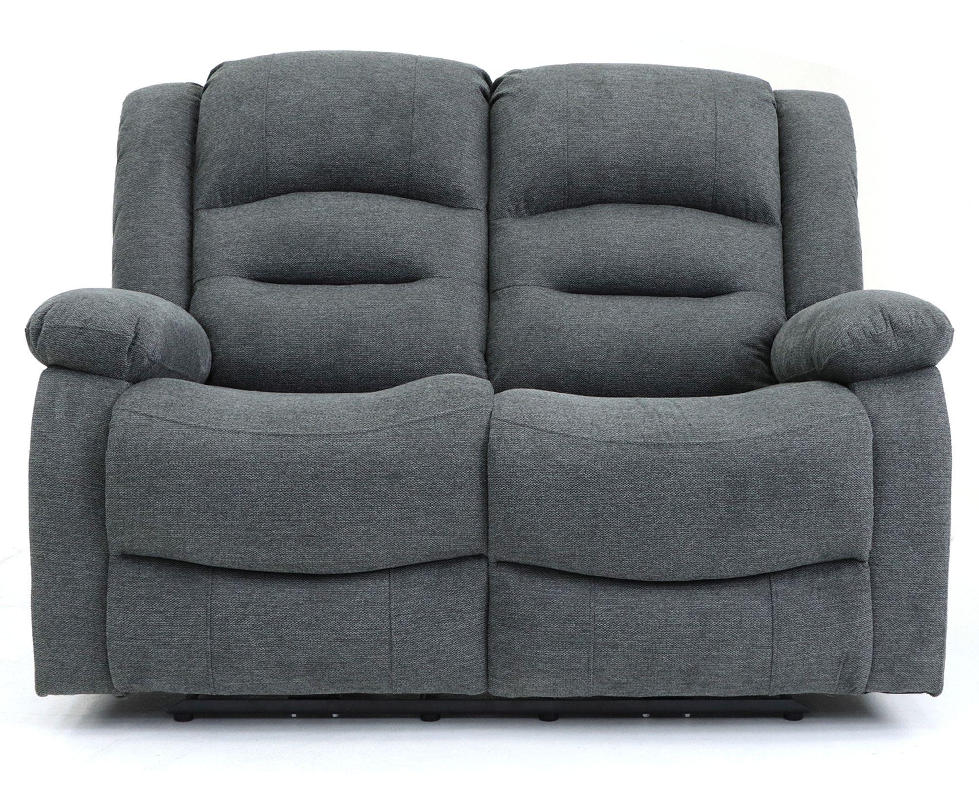 Alva Electric Recliner Sofa - Graphite Fabric - 2 Seater