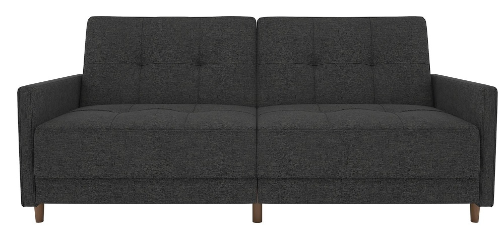 Anderson Grey Linen Fabric 2 Seater Sprung Sofa Bed - 2146429UK