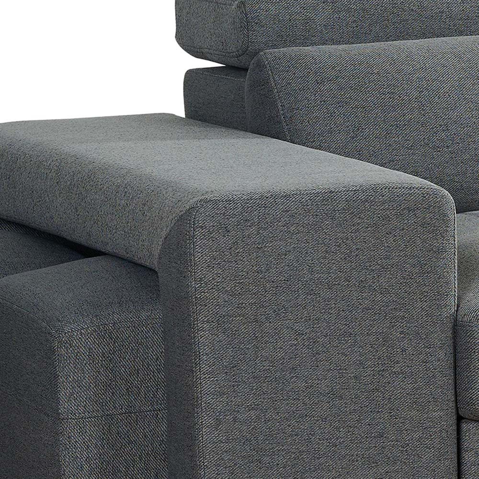 Artemis Universal Corner Sofa Bed - Grey Fabric - Pull Out