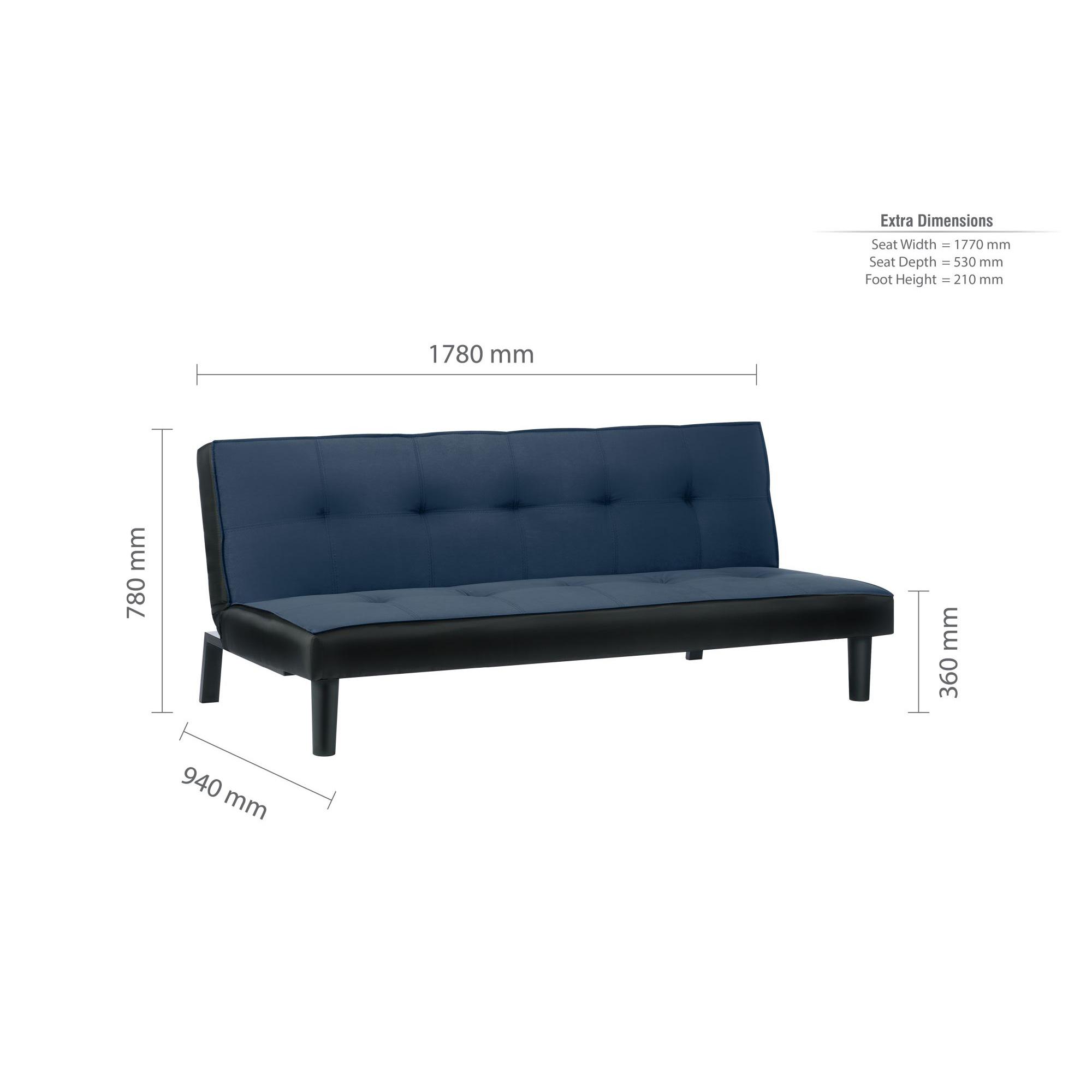 Aurora Sofa Bed - Midnight Blue Fabric