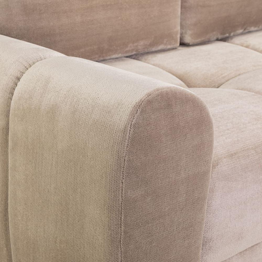 Azzuro Universal Corner Sofa Bed - Mocha - Storage