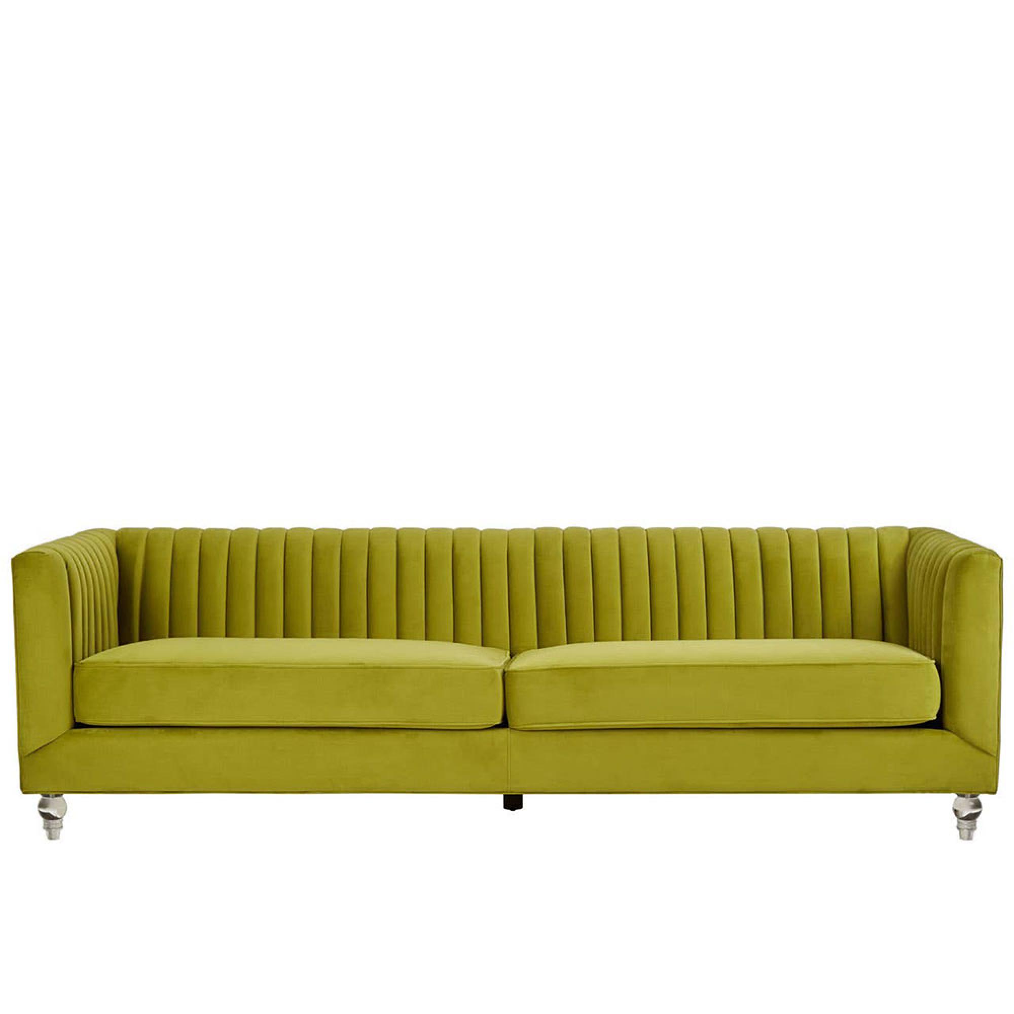 Brasa Sofa - 3 Seater - Green Velvet Fabric