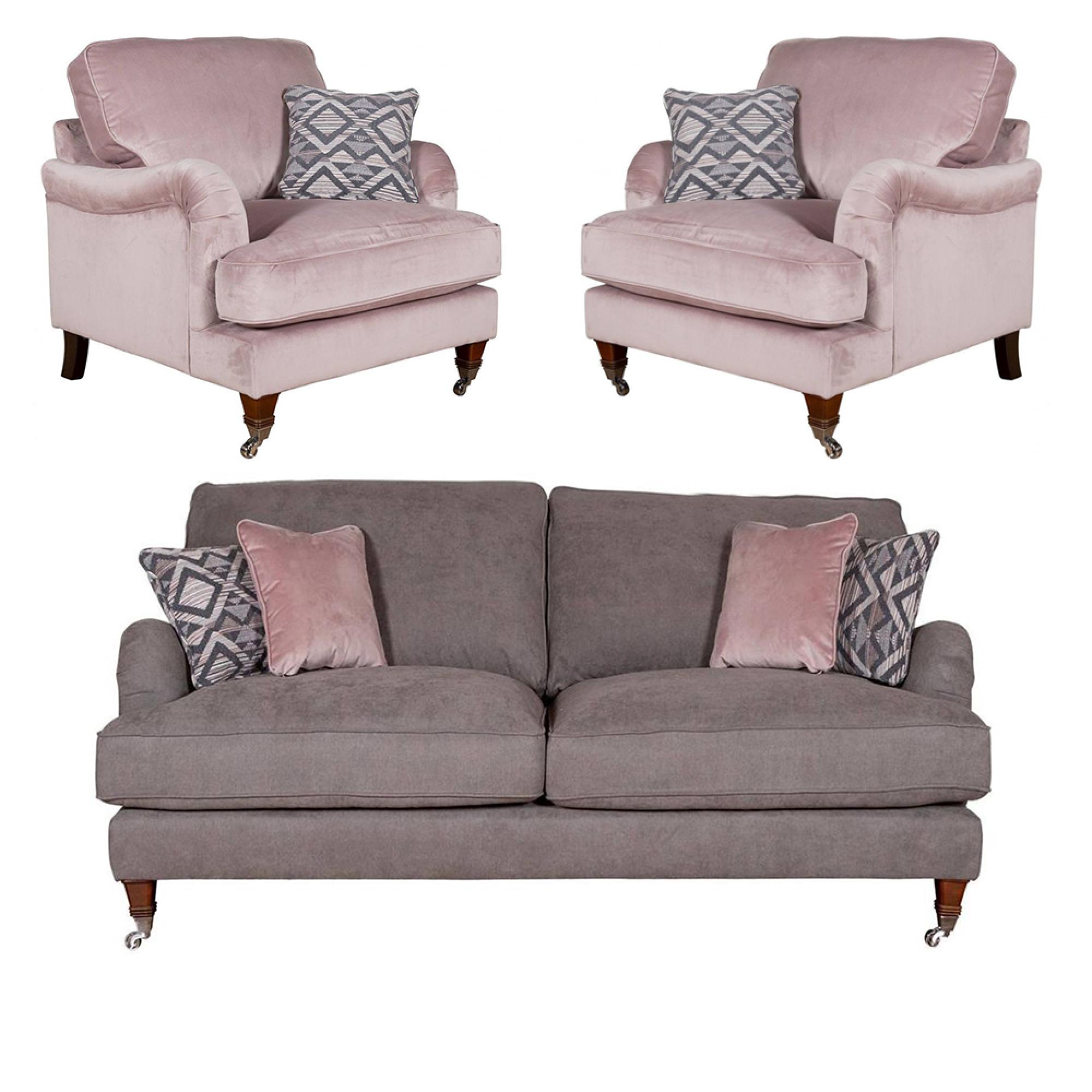 Buoyant Beatrix Fabric Sofa Set - 3+1+1 Seater - Variation Available