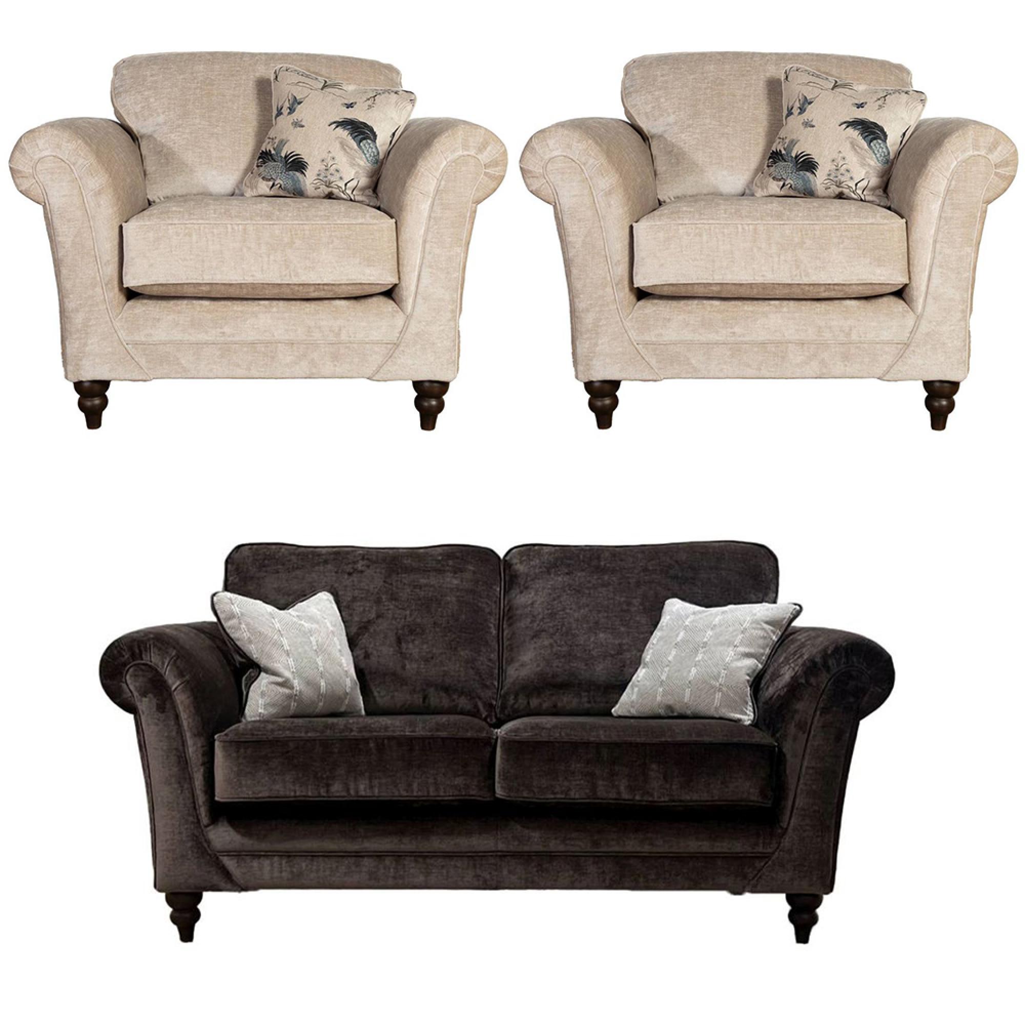 Buoyant Danbury Fabric Sofa Set - 2+1+1 Seater - Variation Available