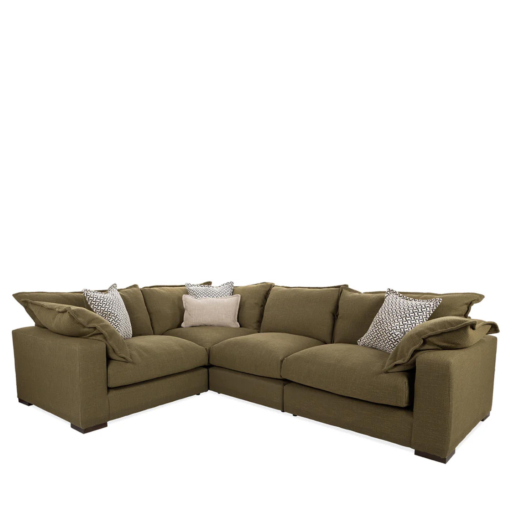 Buoyant Lennox Fabric Corner Sofa - LH1/COR/ALU/RH1 - Variation Available