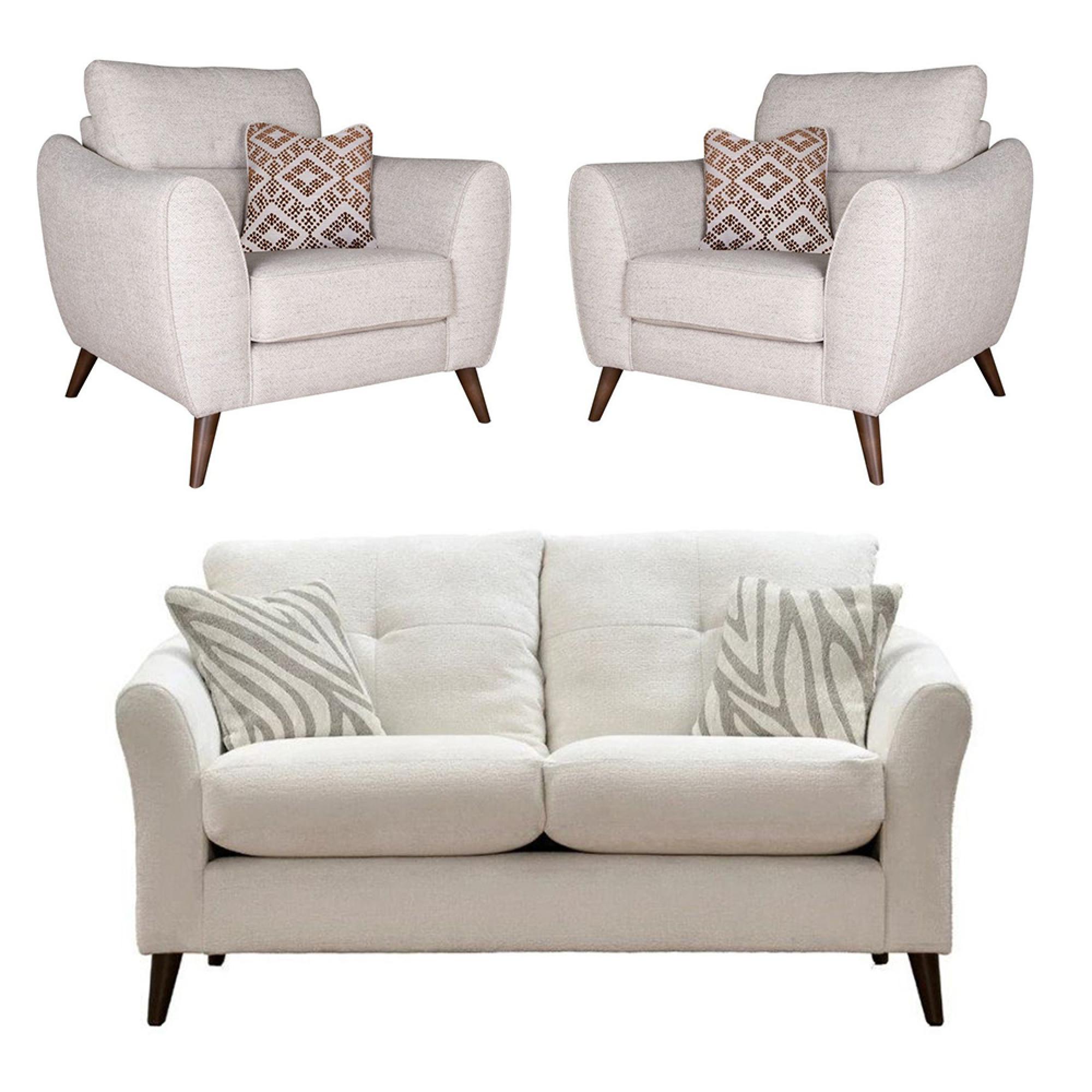 Buoyant Molly Fabric Sofa Set - 2+1+1 Seater - Variation Available