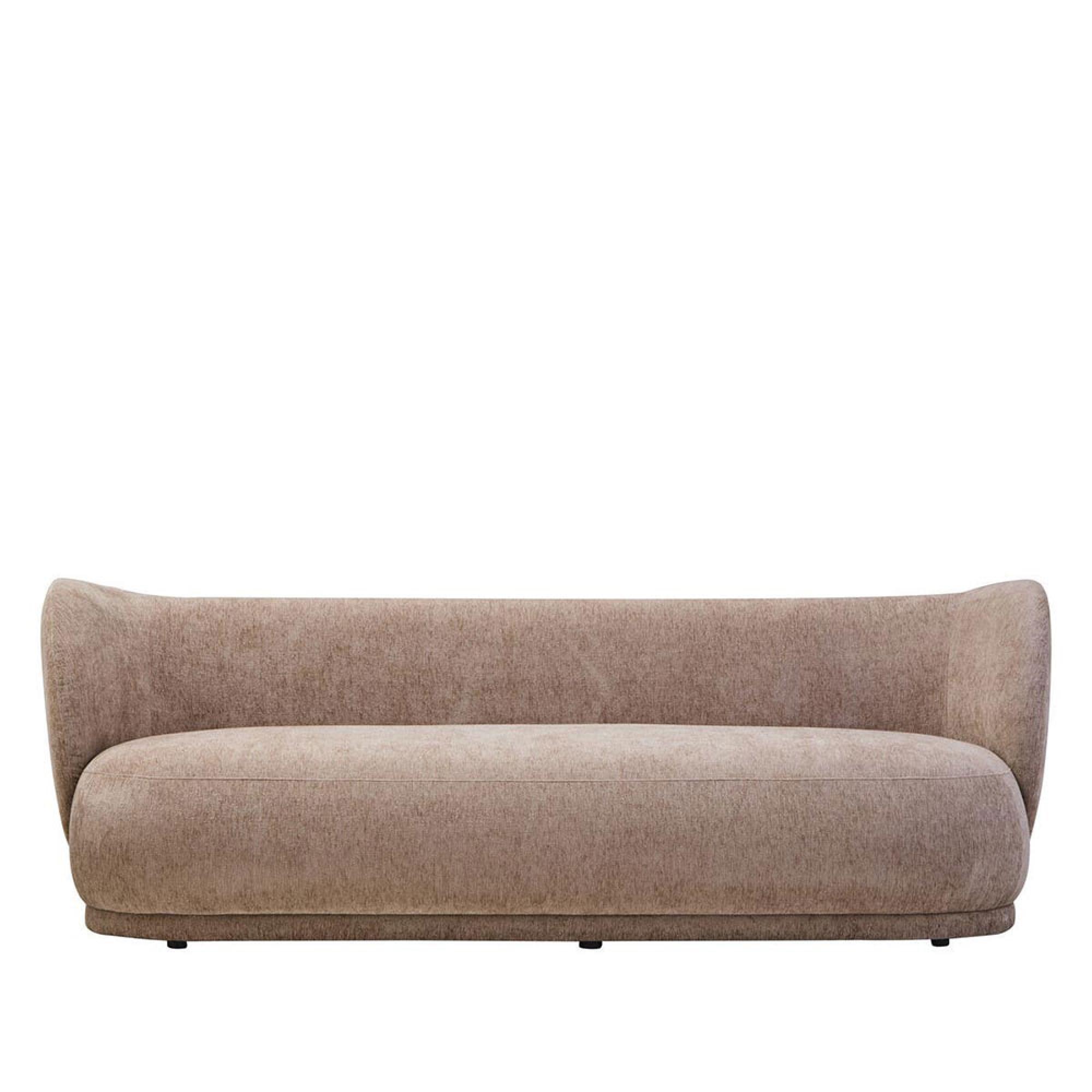 Delray Sofa - 3 Seater - Deep Stone Chenille Fabric