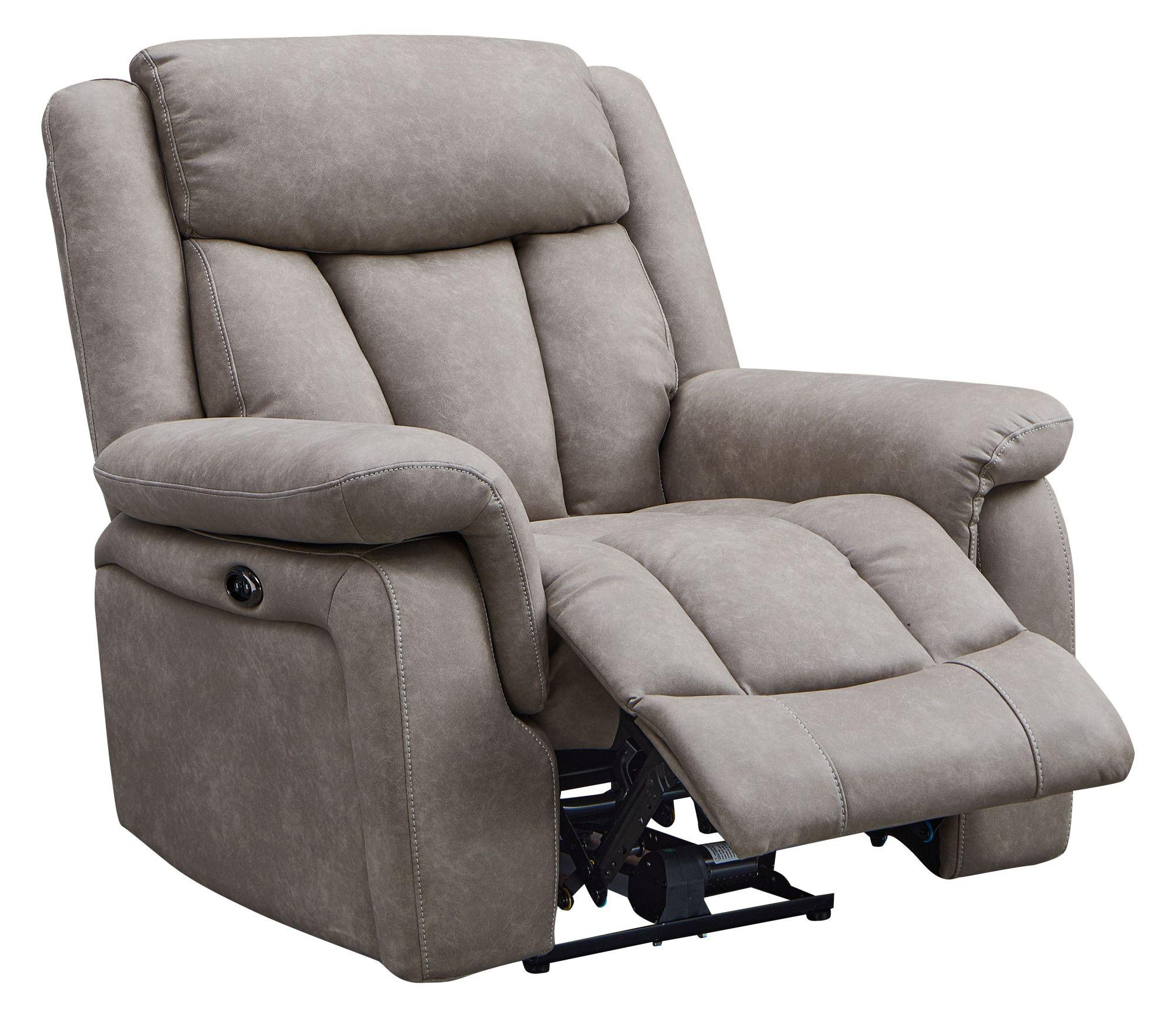 Dylan Electric Recliner Armchair - Sandstone Fabric