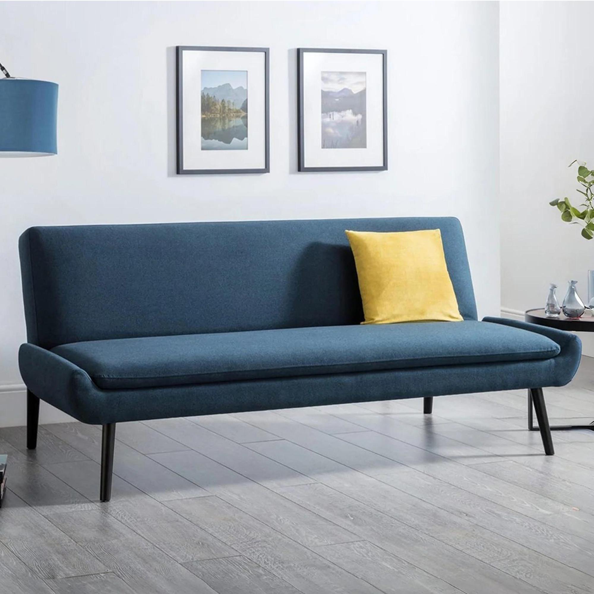 Gaudi Sofa Bed - 3 Seater - Blue - Fabric - Click Clack