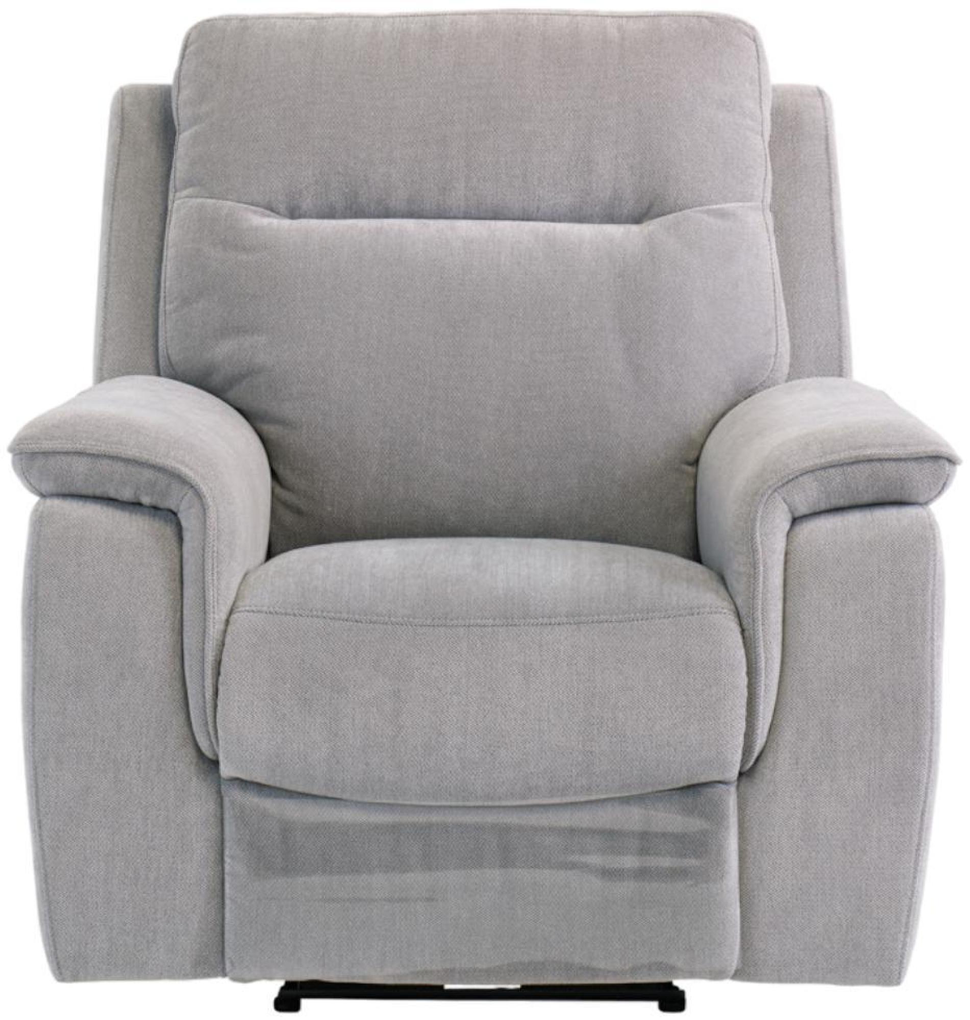 Havana Silver Grey Fabric Electric Recliner Armchair