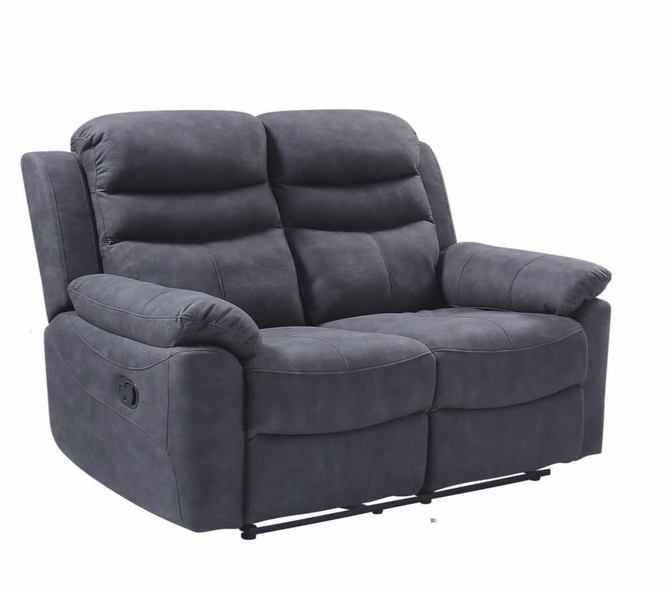 Hooven Charcoal Fabric 2 Seater Recliner