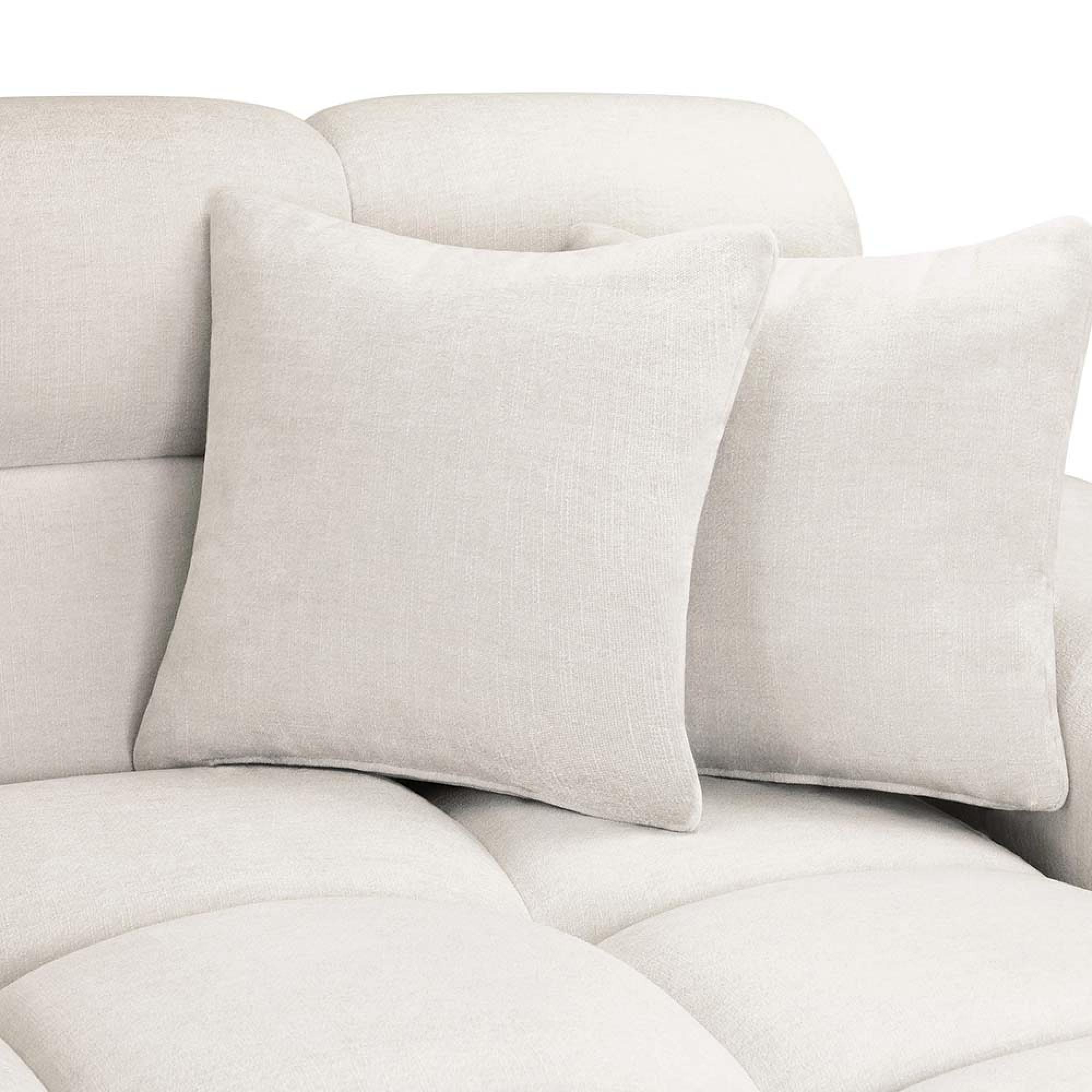 Jacob Corner Sofa - Cream Fabric - LHF
