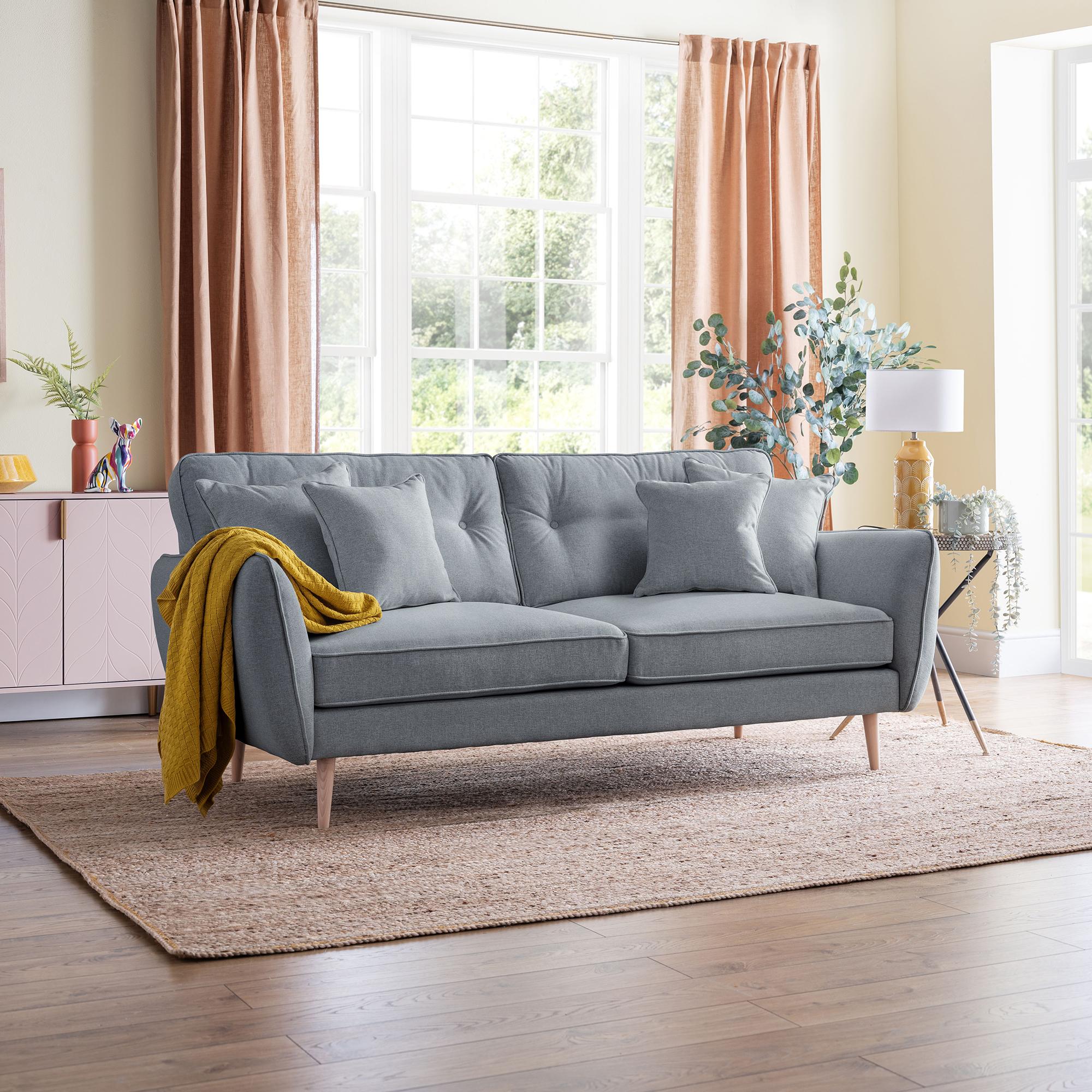 Kendal Petrol Fabric 3 Seater Sofa