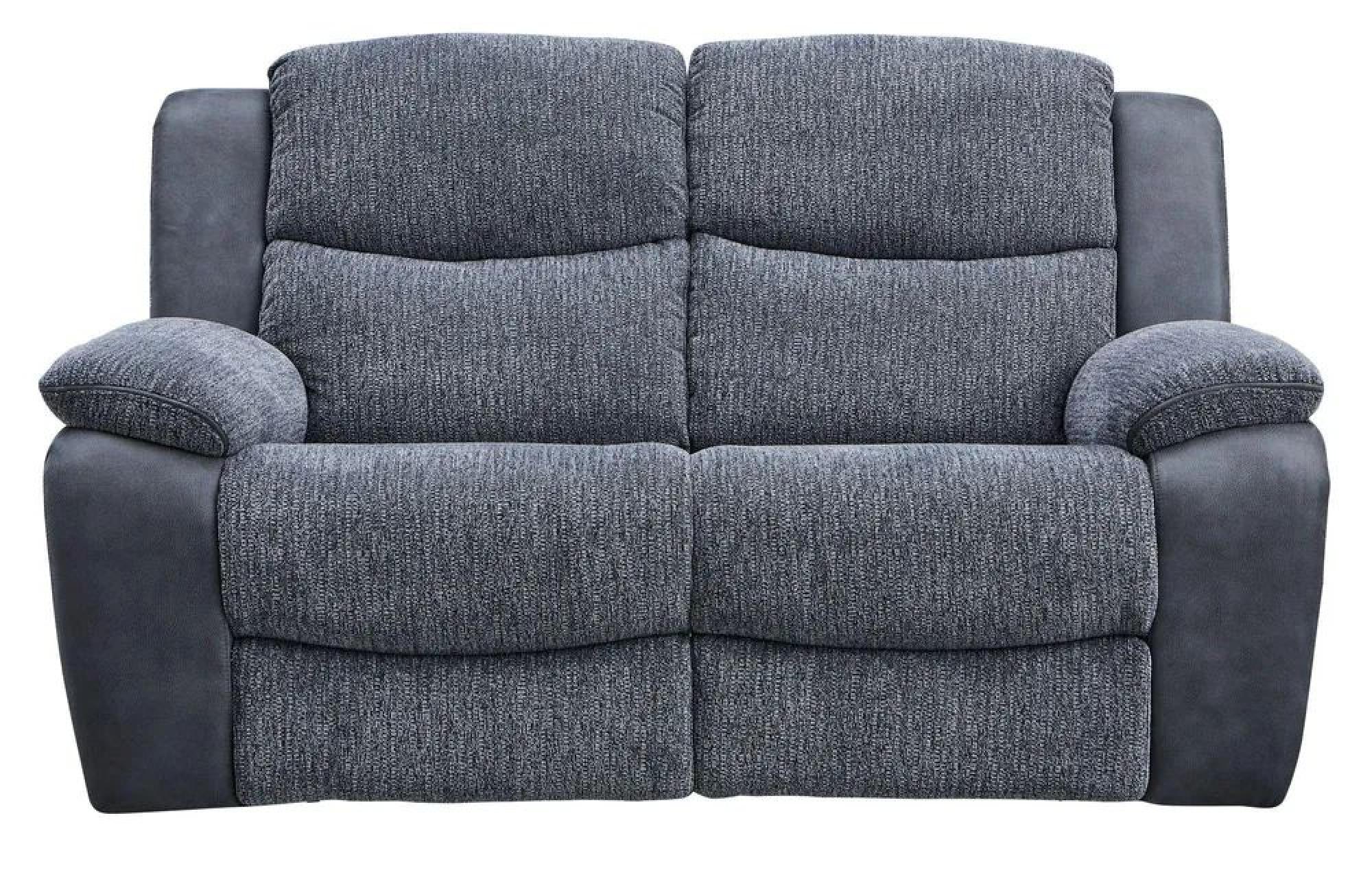 Legend Recliner Sofa - 2 Seater - Grey Fabric